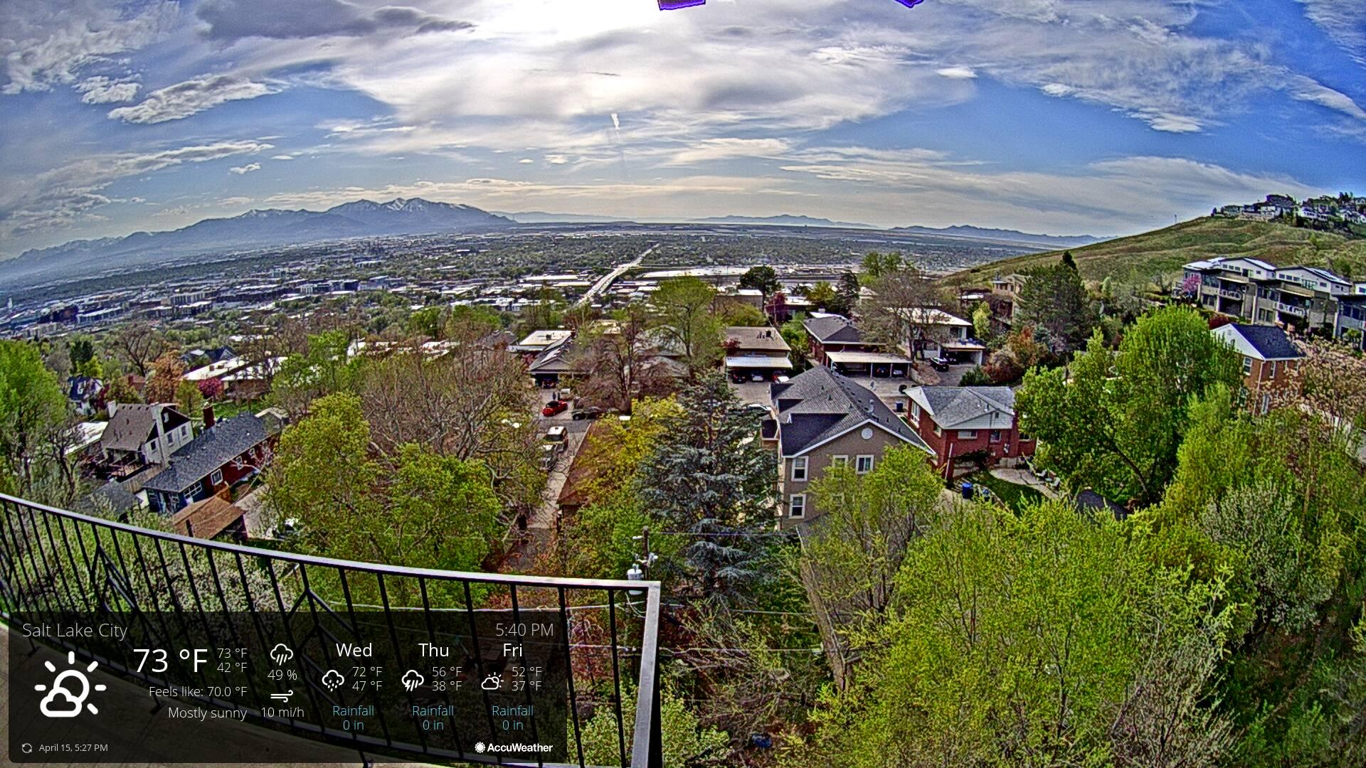 Traffic Cam Salt Lake City › West: looking southwest from above the capital