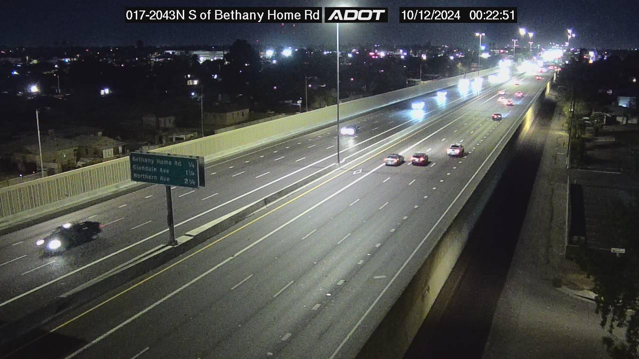 Traffic Cam Alhambra › North: I-17 NB 204.30 @S of Bethany Home Rd