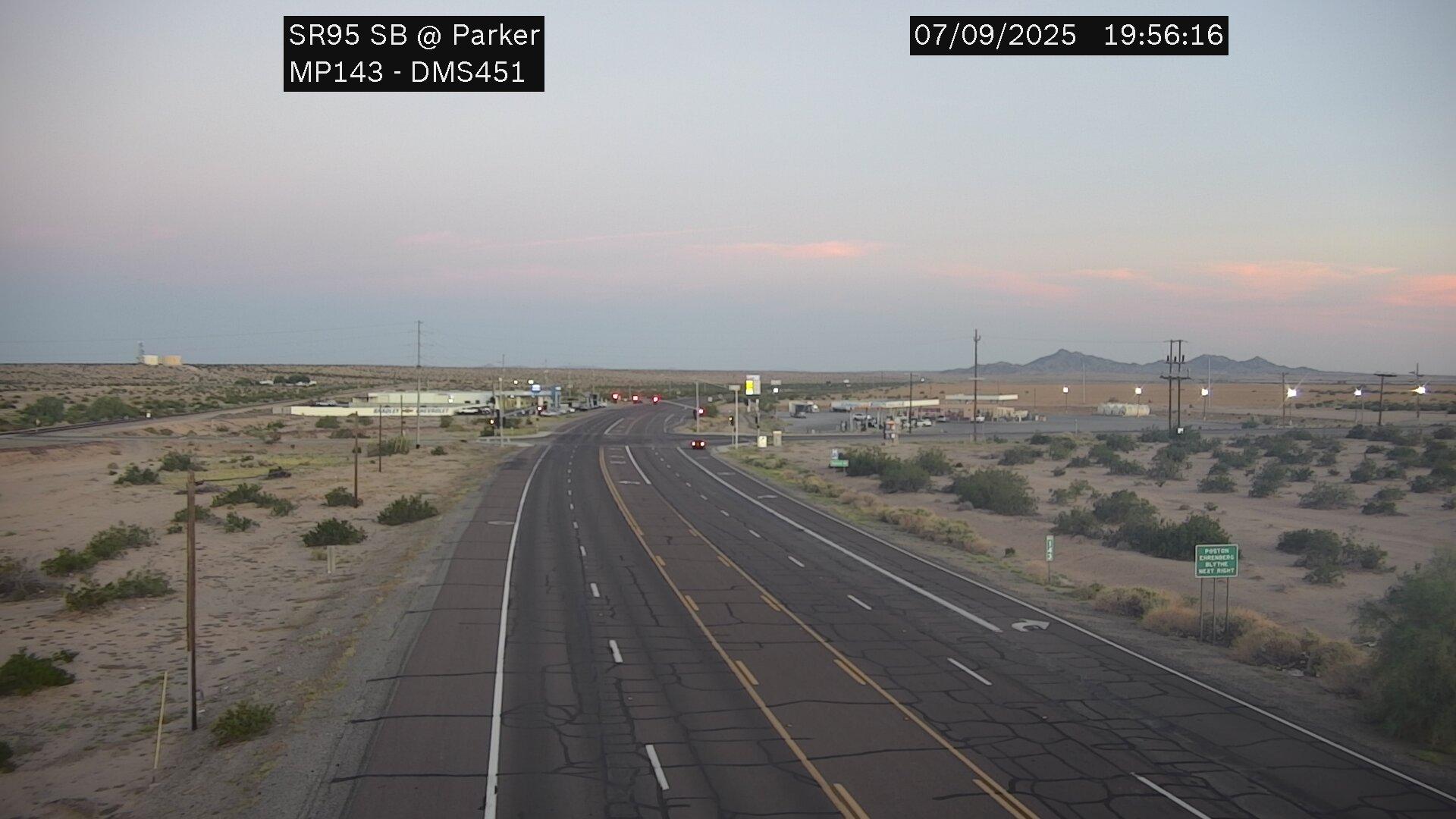 Parker South: SR-95 SB 14300 Webcam