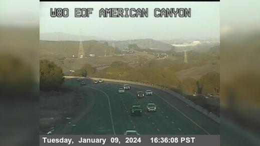 Traffic Cam Creston › West: TV941 -- I-80 : AT EOF AMERICAN CANYON Rd