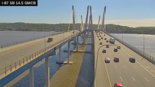 Traffic Cam Tarrytown › South: I-87 SB MP 14.5 Gov. Mario M. Cuomo Bridge