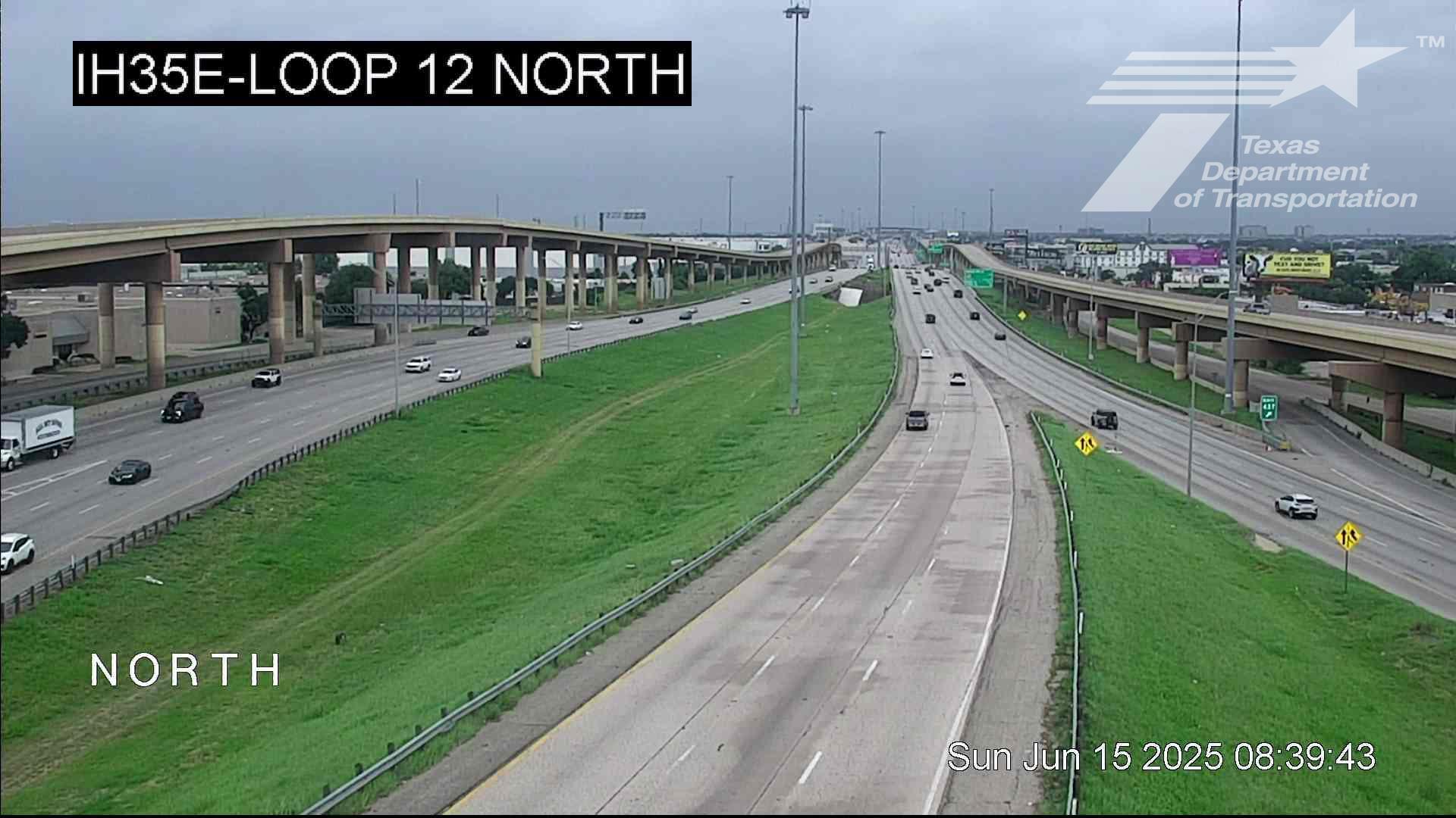 Traffic Cam Dallas › North: I-35E @ Loop 12 North