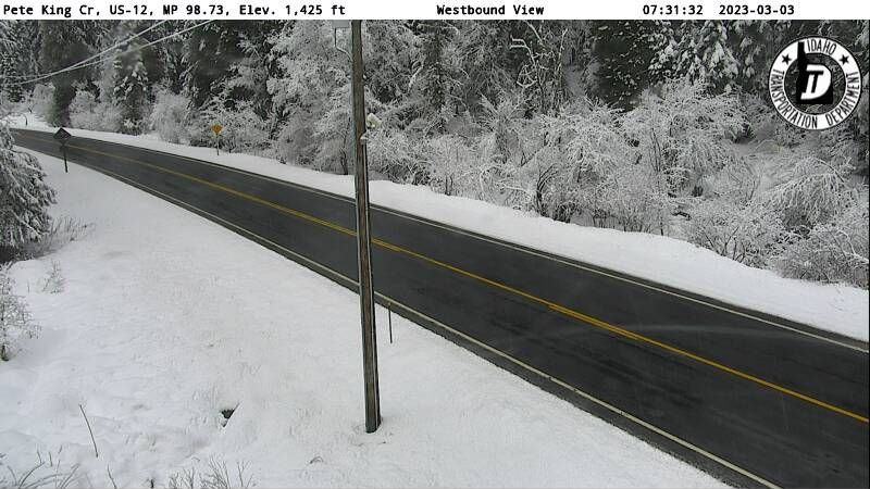 Traffic Cam Idaho › West: US 12: Pete King: West