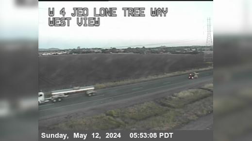 Traffic Cam Brentwood › West: TV225 -- SR-4 : AT EOF LONE TREE WAY