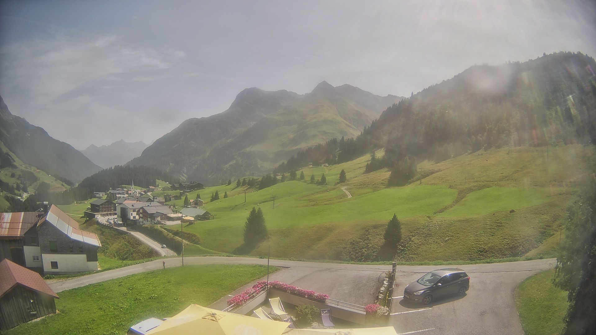 Traffic Cam Gemeinde Warth › South-East: Wolfegg Appartement - Warth