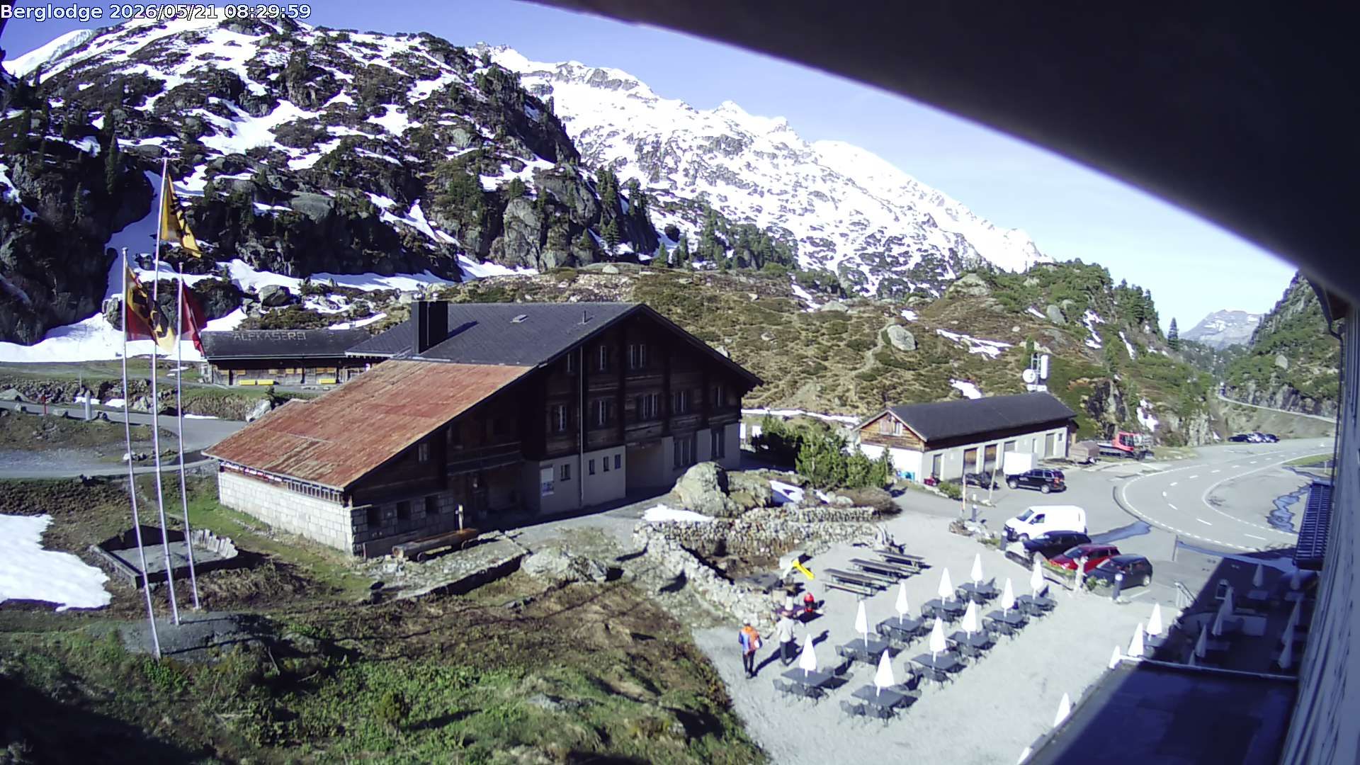 Innertkirchen › Südwesten: Hotel Steingletscher - Blick zur Steinalp Lodge und Giglistock