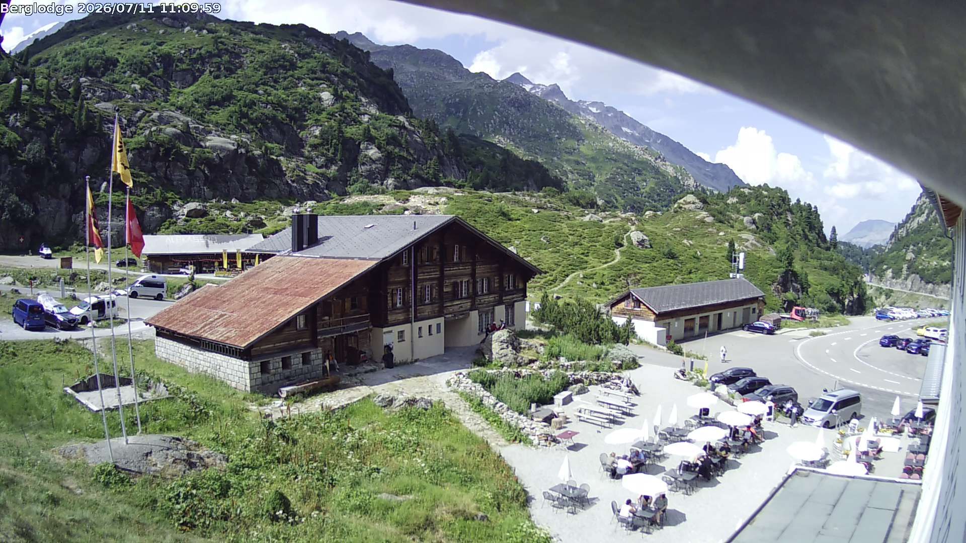 Innertkirchen › Südwesten: Hotel Steingletscher - Blick zur Steinalp Lodge und Giglistock