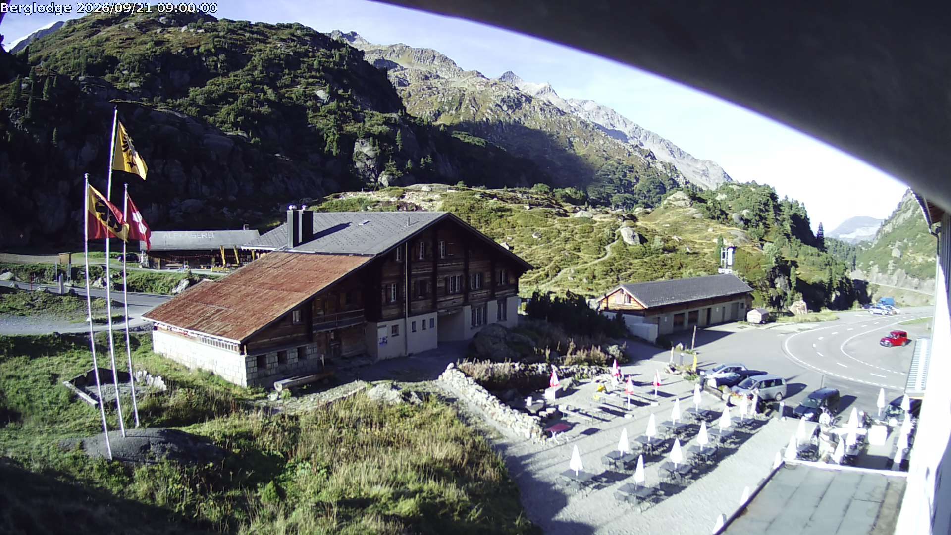 Innertkirchen › Südwesten: Hotel Steingletscher - Blick zur Steinalp Lodge und Giglistock