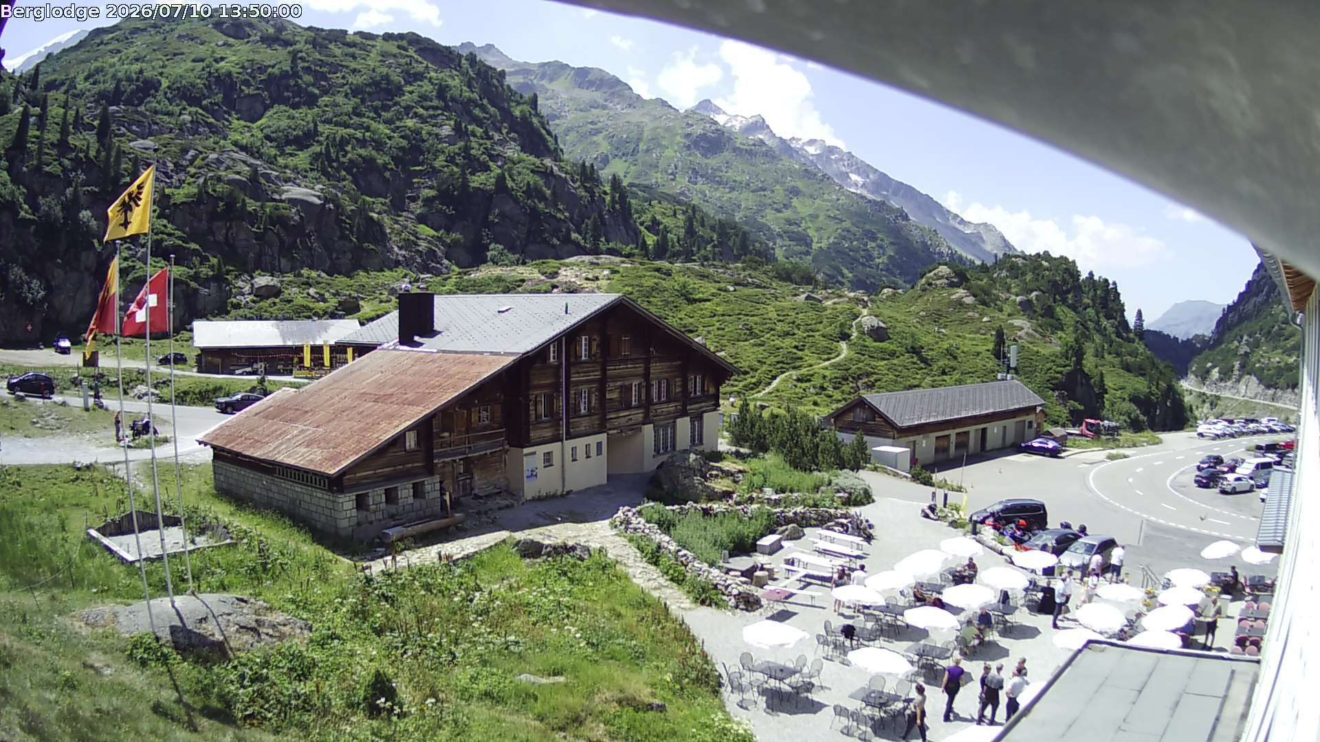 Innertkirchen › Südwesten: Hotel Steingletscher - Blick zur Steinalp Lodge und Giglistock