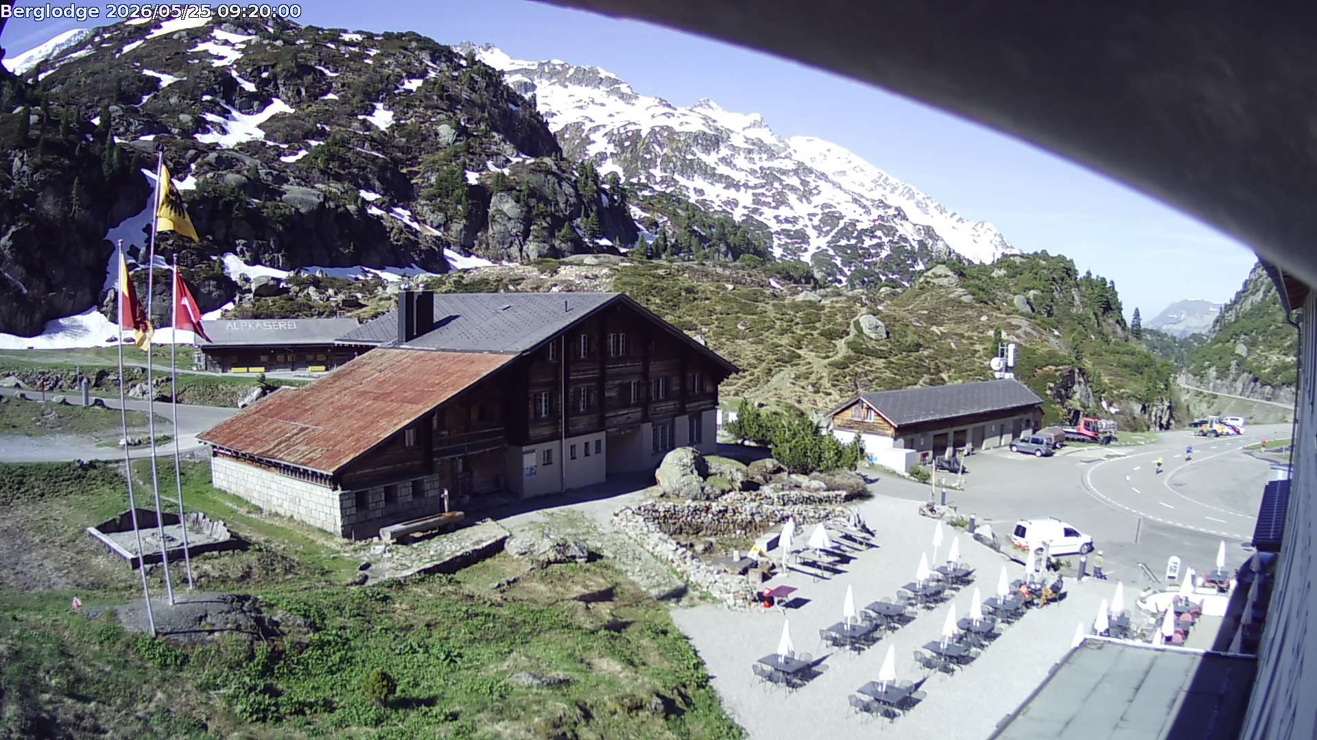 Innertkirchen › Südwesten: Hotel Steingletscher - Blick zur Steinalp Lodge und Giglistock