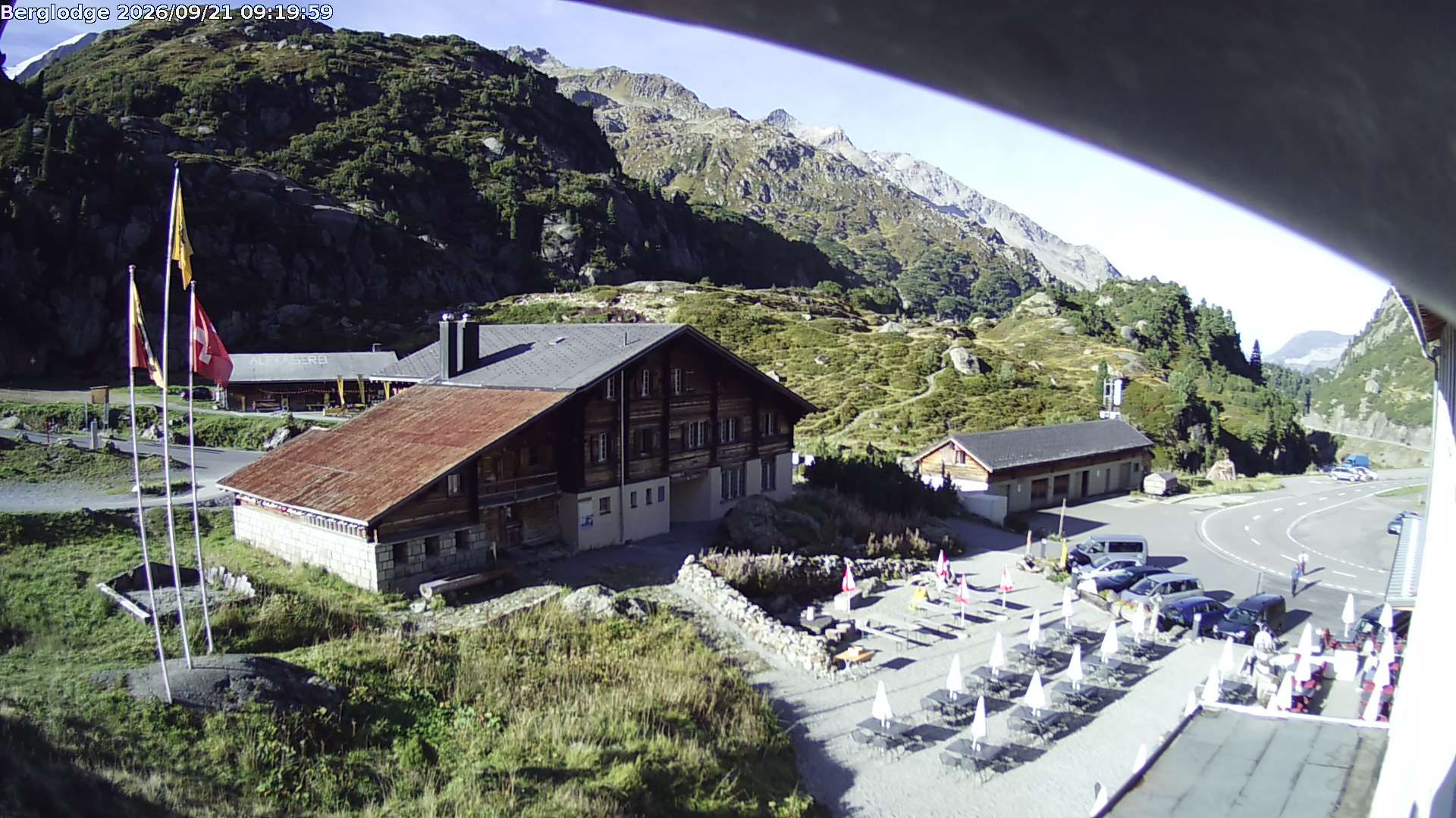 Innertkirchen › Südwesten: Hotel Steingletscher - Blick zur Steinalp Lodge und Giglistock