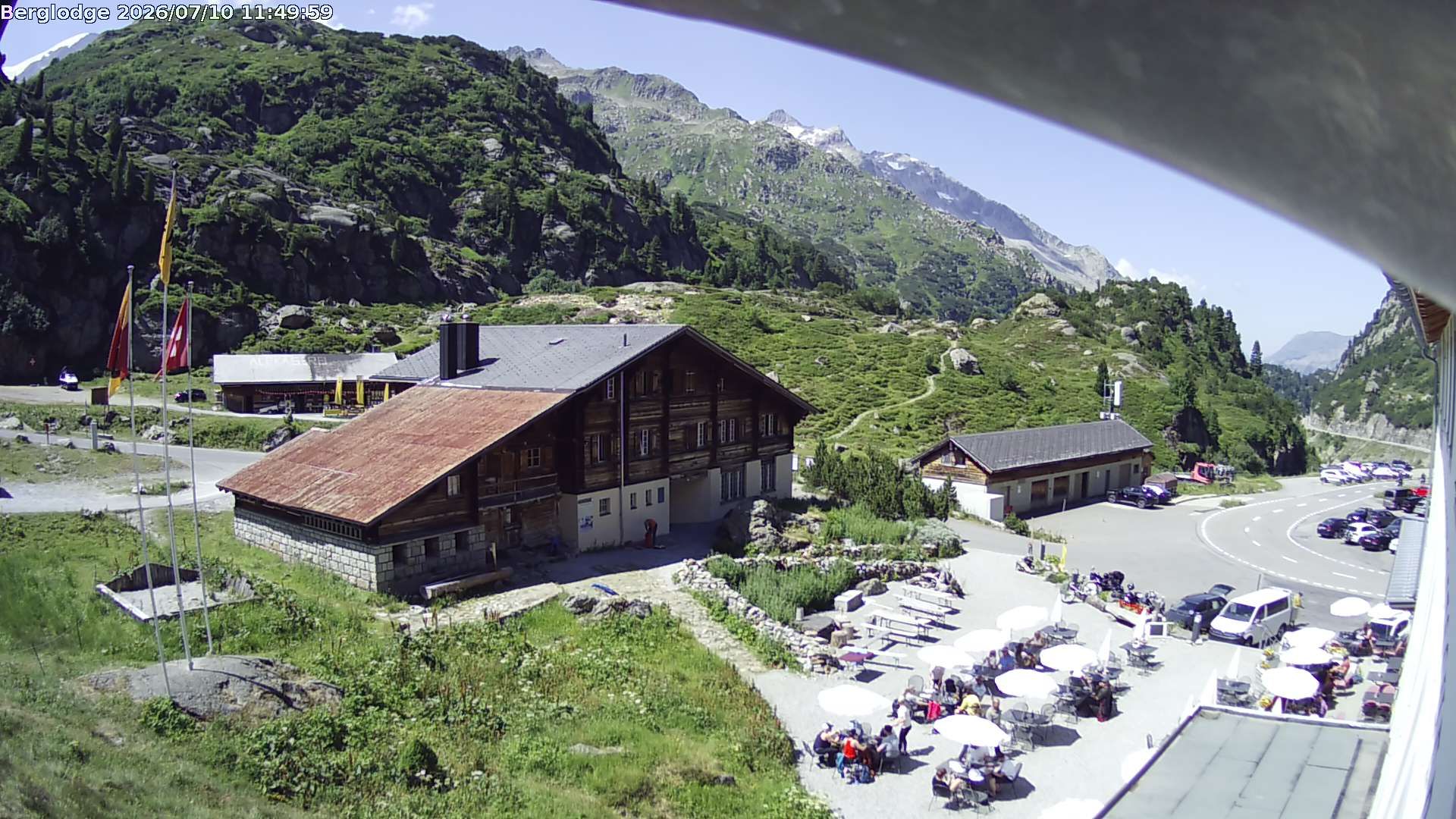 Innertkirchen › Südwesten: Hotel Steingletscher - Blick zur Steinalp Lodge und Giglistock