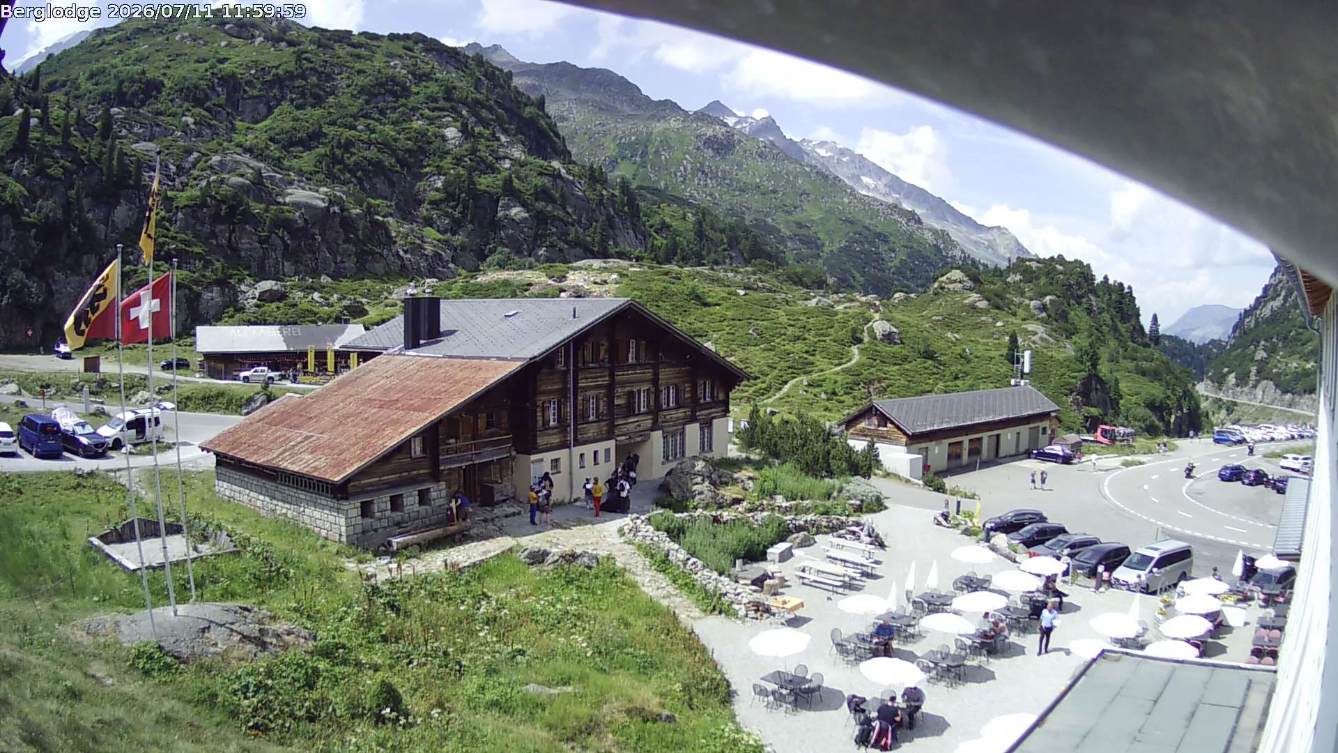 Innertkirchen › Südwesten: Hotel Steingletscher - Blick zur Steinalp Lodge und Giglistock