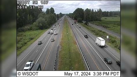 Traffic Cam Christopher: SR 167 at MP 16.3: 26th St NW