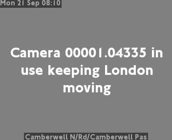 Traffic Cam London: Camberwell N/Rd/Camberwell Pas
