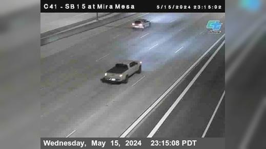Traffic Cam San Diego › South: C041) SB 15 : Mira Mesa Blvd