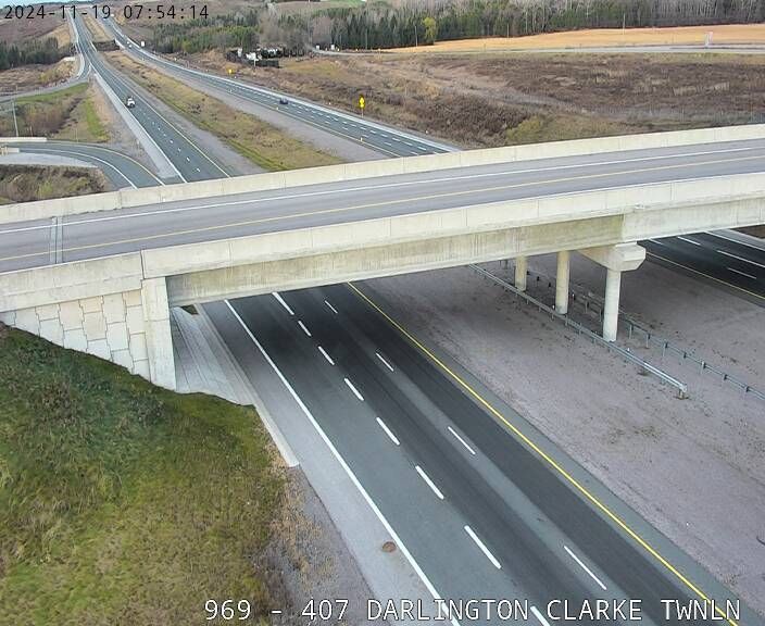 Traffic Cam Clarington: Highway 407 near Darlington Clarke Townline Rd