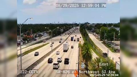 Traffic Cam Miami Gardens: SR-826 at Northwest 57th Avenue