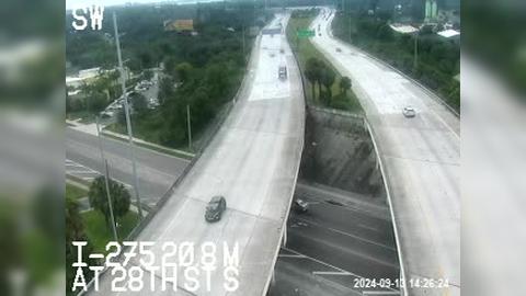 Traffic Cam Palmetto Park: I-275 median at 28th St S