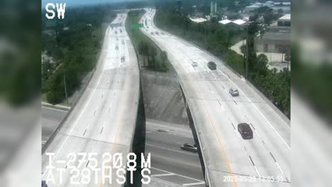 Traffic Cam Palmetto Park: I-275 median at 28th St S