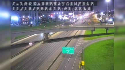 Traffic Cam Metairie: I-10 at Causeway