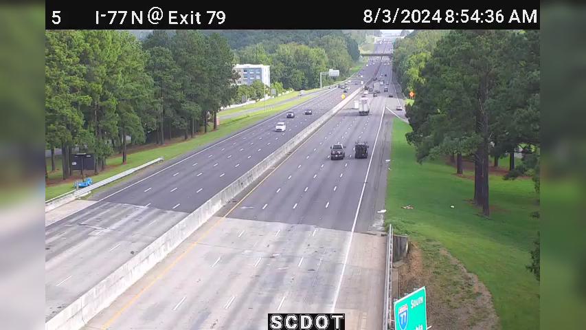 Traffic Cam Rock Hill: I-77 N @ MM