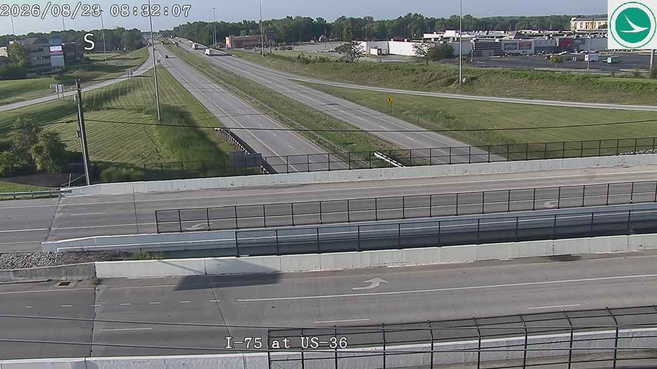 Traffic Cam Piqua: I-75 at US-36