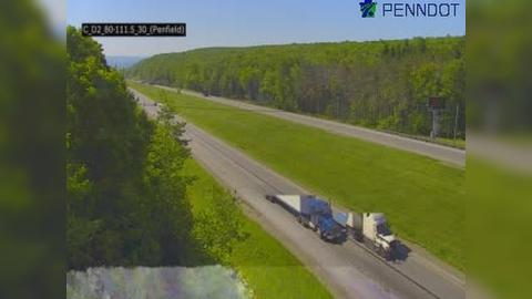 Traffic Cam Pine Township: I-80 @ EXIT 111 (PA 153 PENNFIELD)