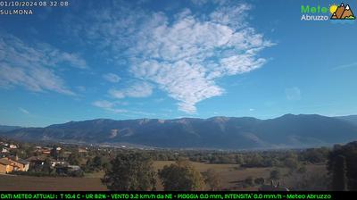 immagine della webcam nei dintorni di Sant'Eufemia a Maiella: webcam Sulmona