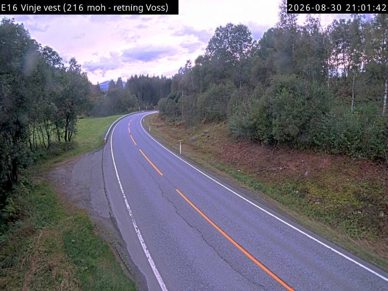 Traffic Cam Vinje: E16 - vest (Voss)