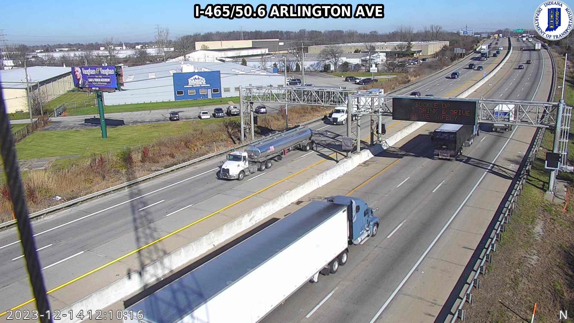 Traffic Cam Indianapolis: I-465: I-465/50.6 ARLINGTON AVE