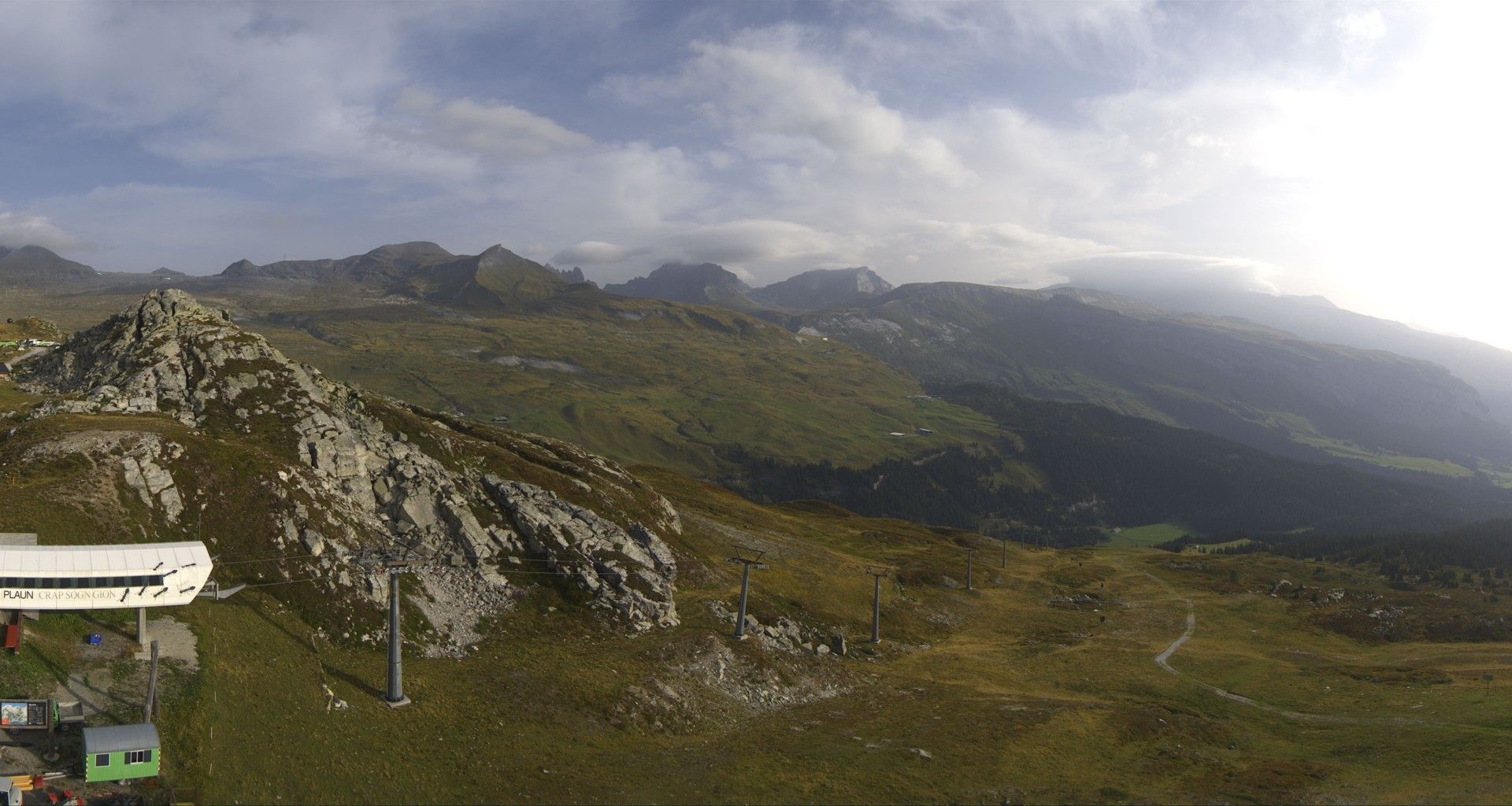 Traffic Cam Stn. Crap Sogn Gion: Crap Sogn Gion Plaun