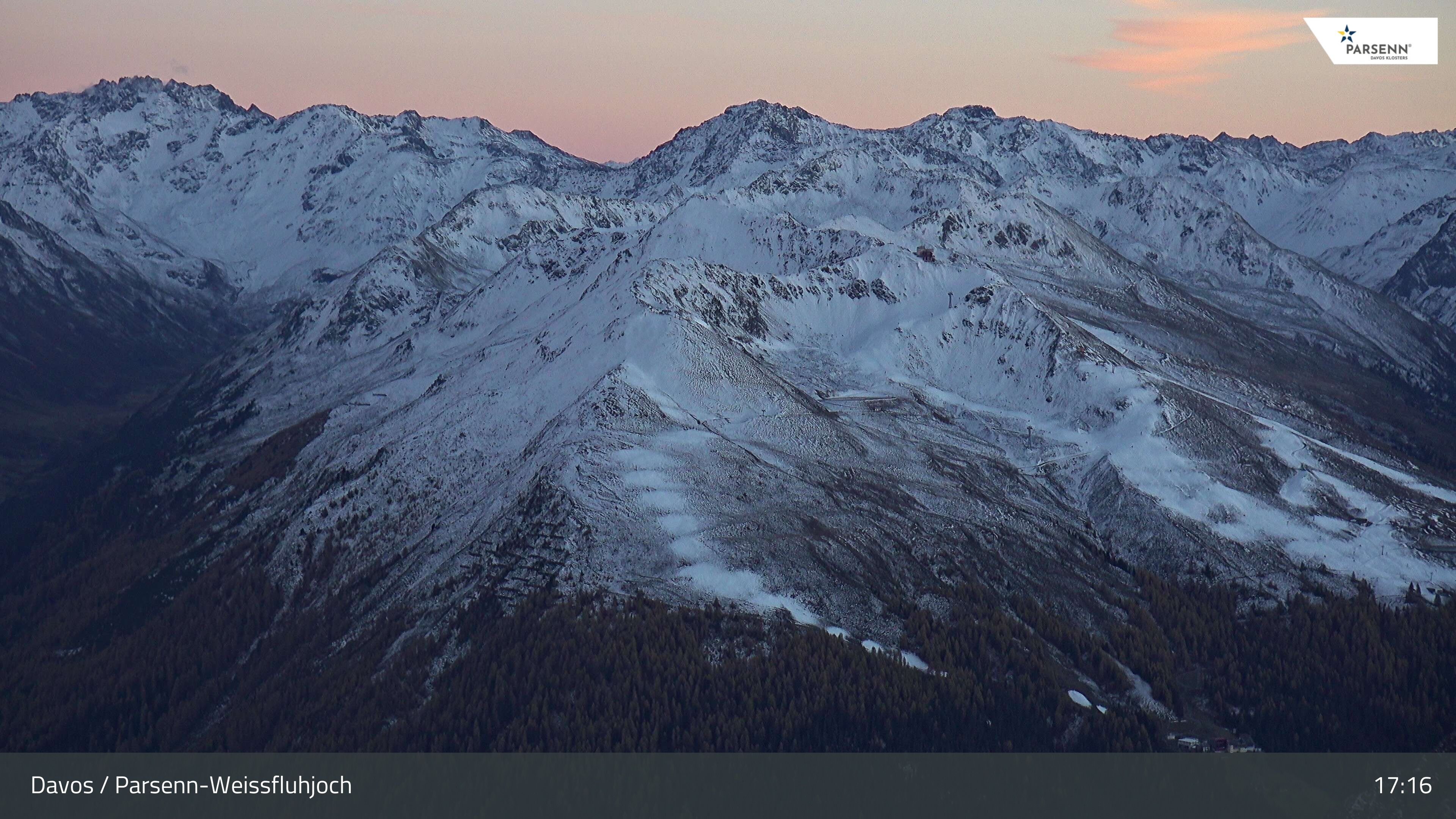Davos: Dorf - Weissfluhjoch, Blick Jakobshorn