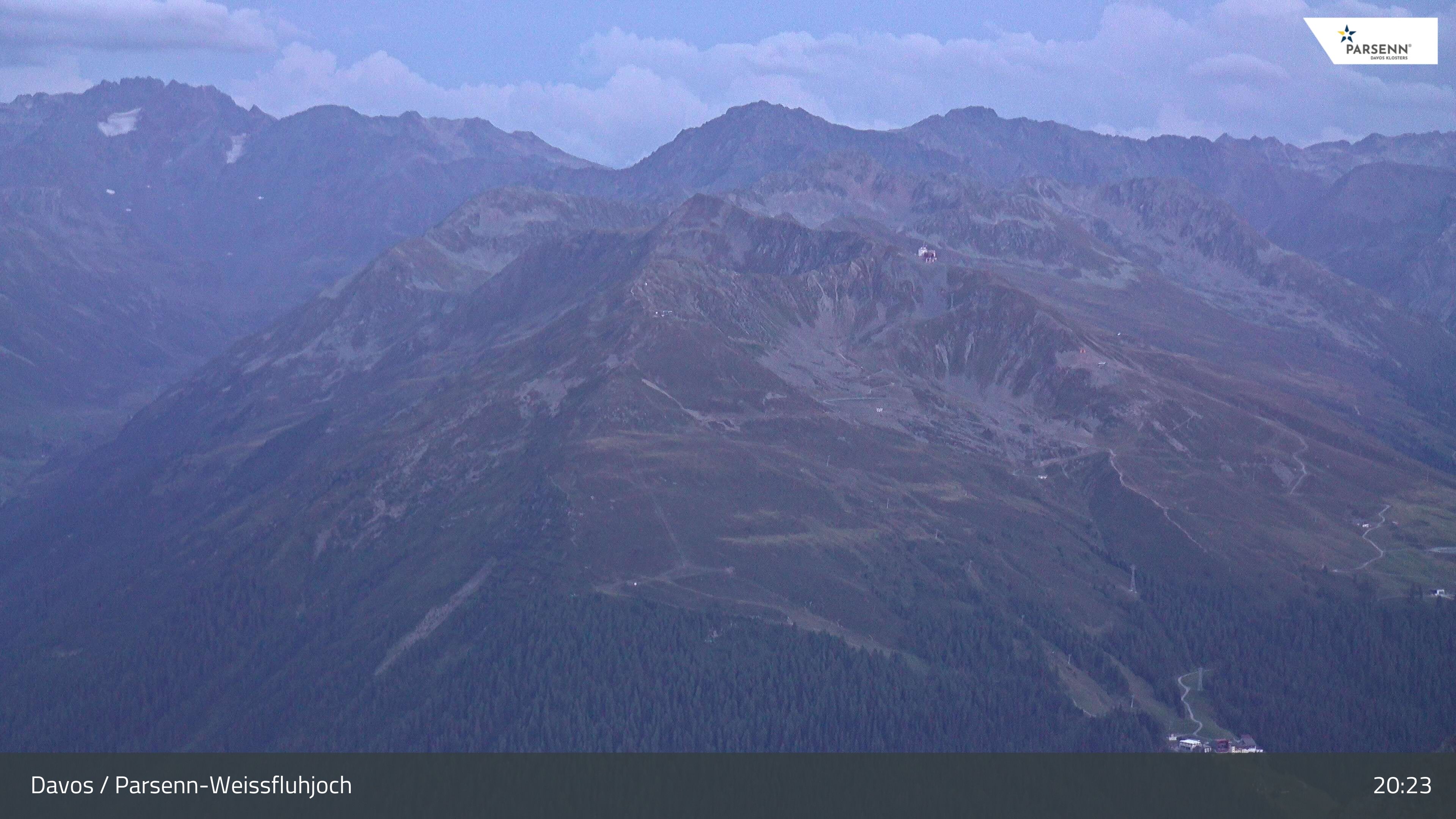 Davos: Dorf - Weissfluhjoch, Blick Jakobshorn