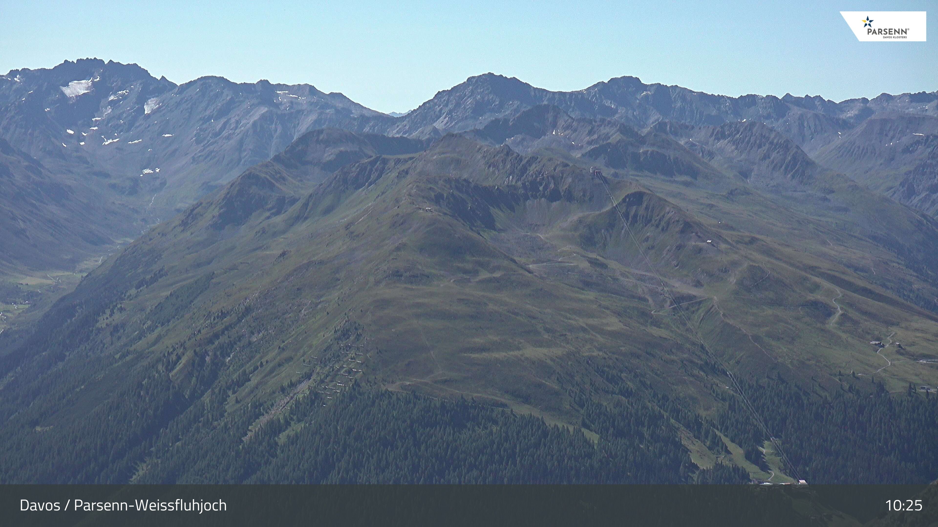 Davos: Dorf - Weissfluhjoch, Blick Jakobshorn