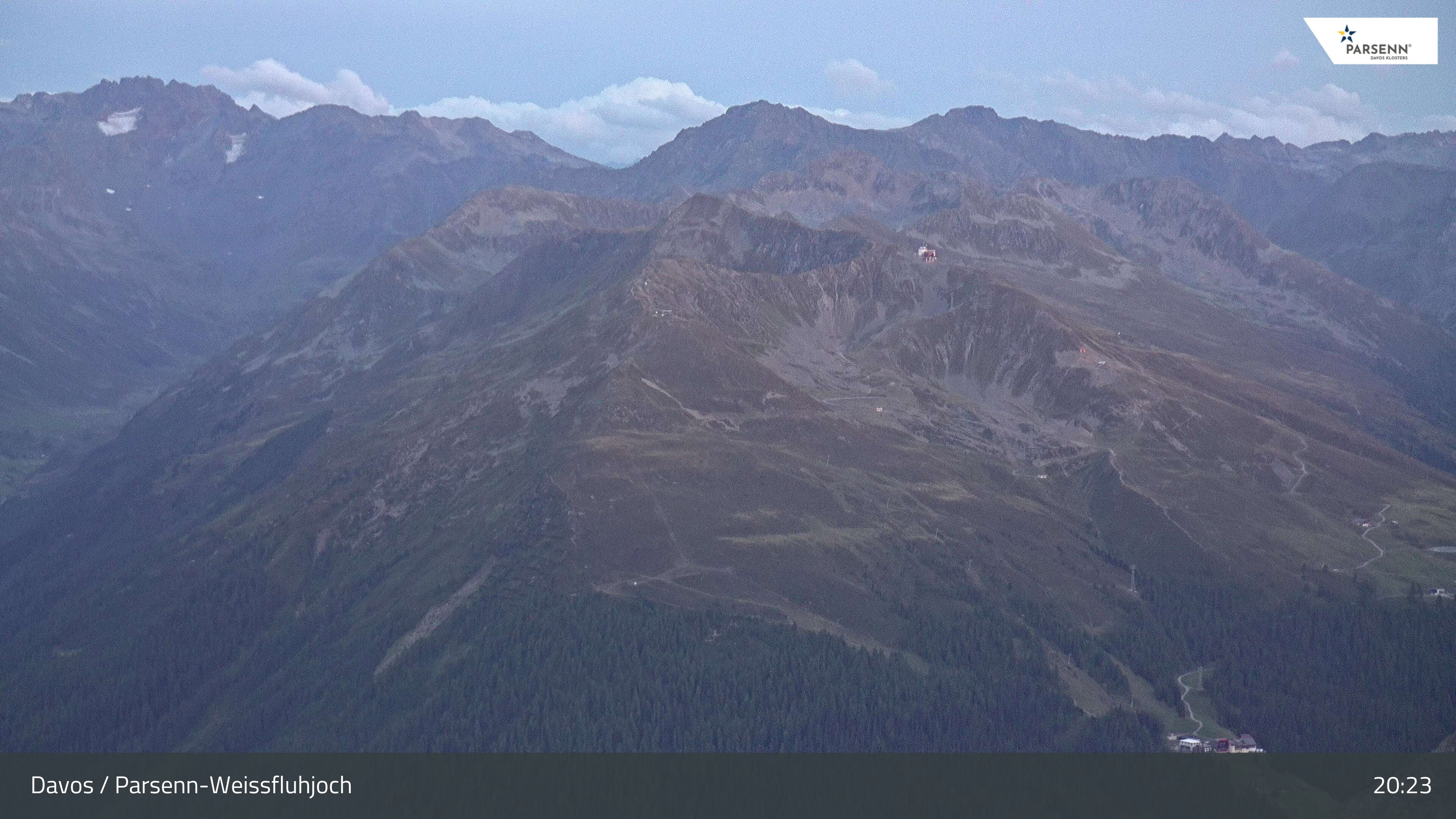 Davos: Dorf - Weissfluhjoch, Blick Jakobshorn