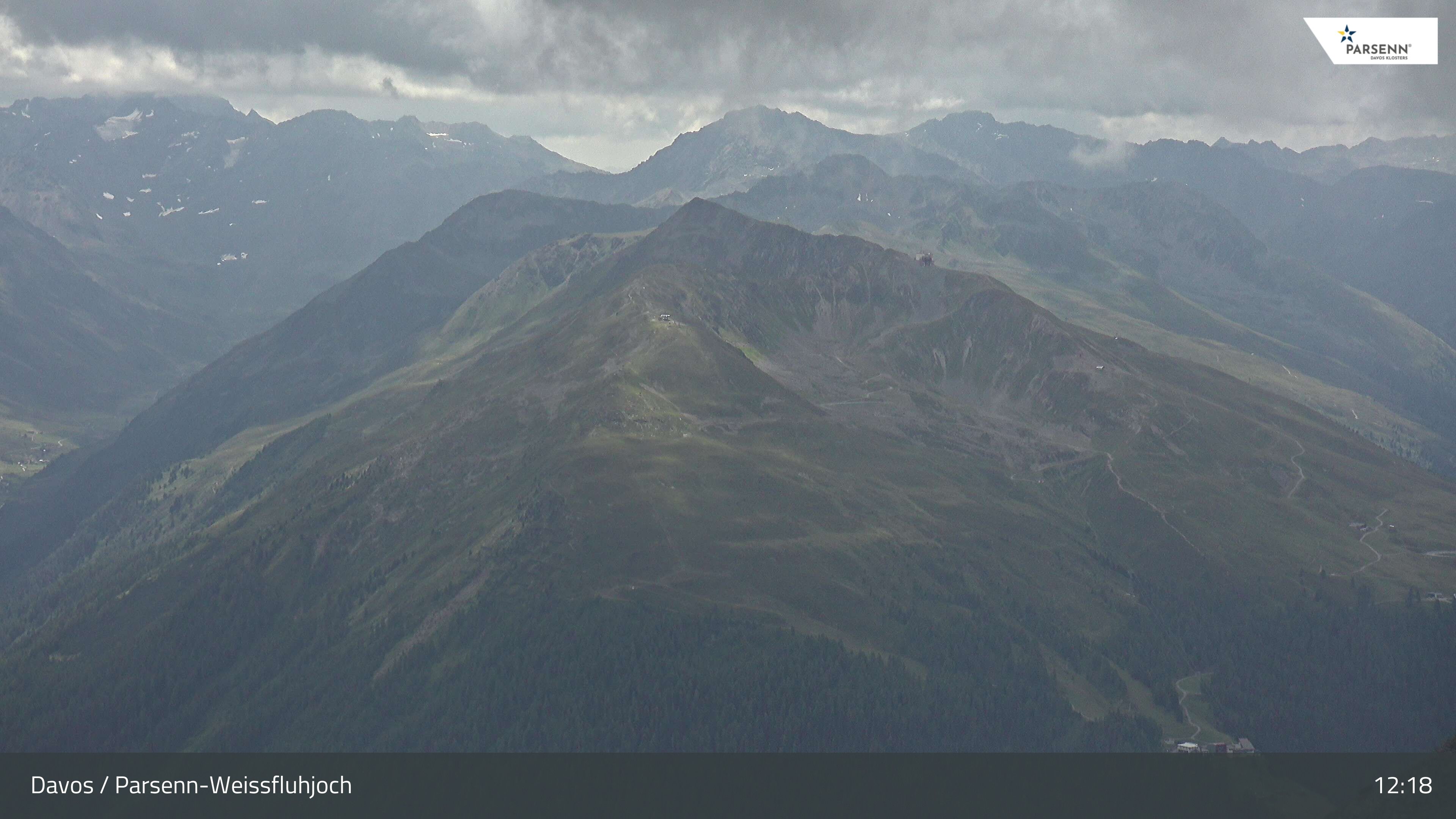 Davos: Dorf - Weissfluhjoch, Blick Jakobshorn