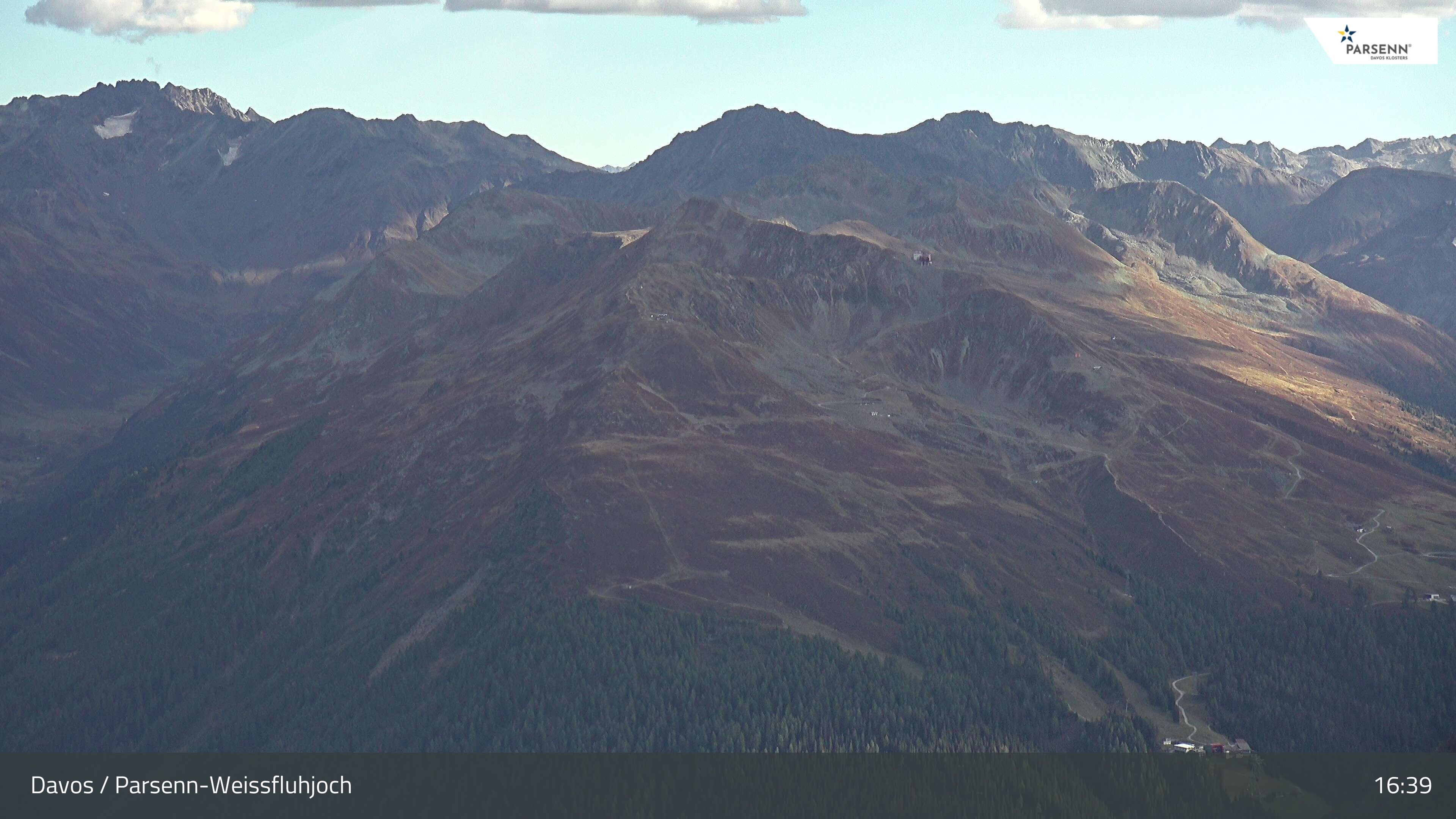 Davos: Dorf - Weissfluhjoch, Blick Jakobshorn