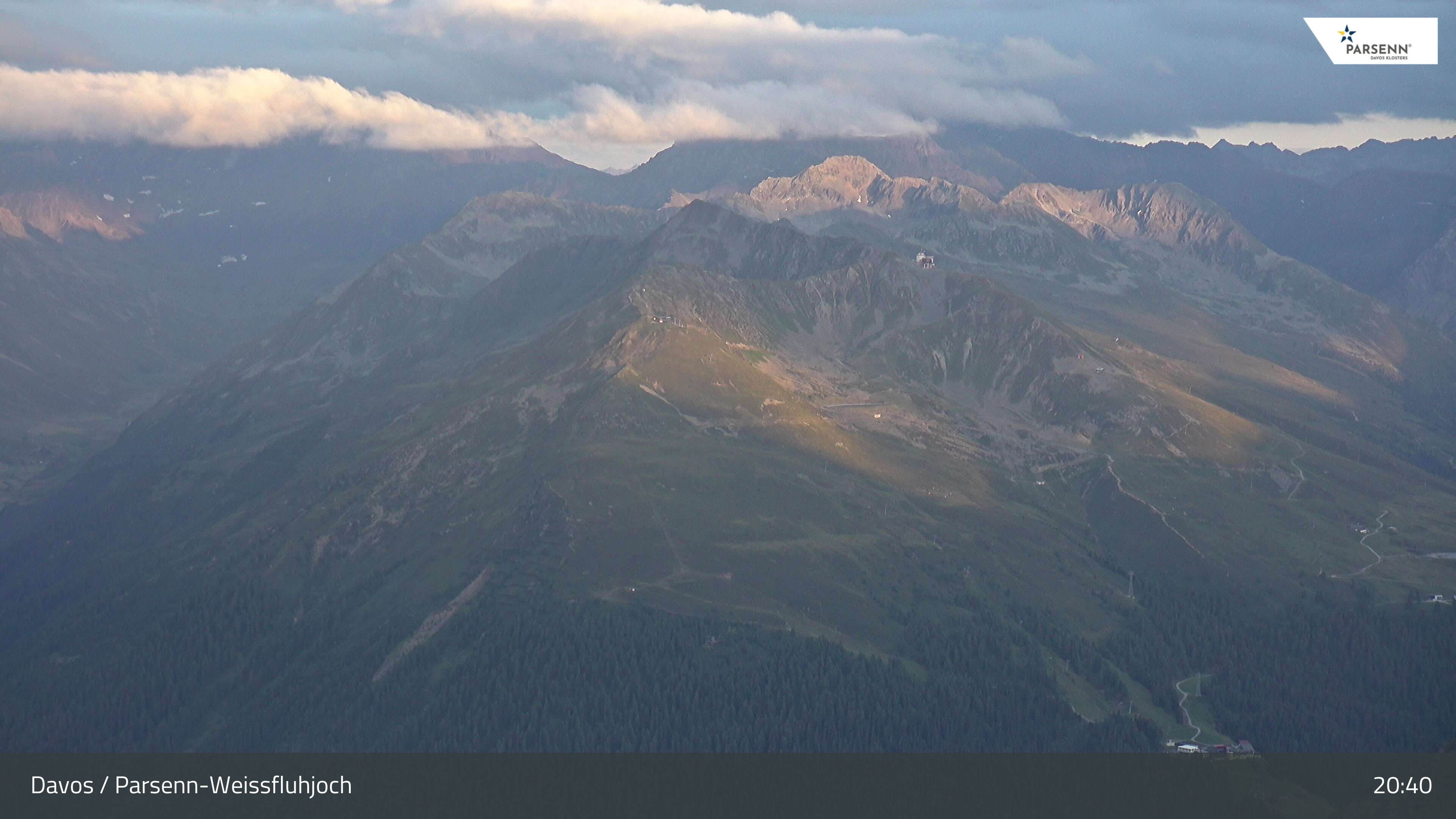 Davos: Dorf - Weissfluhjoch, Blick Jakobshorn