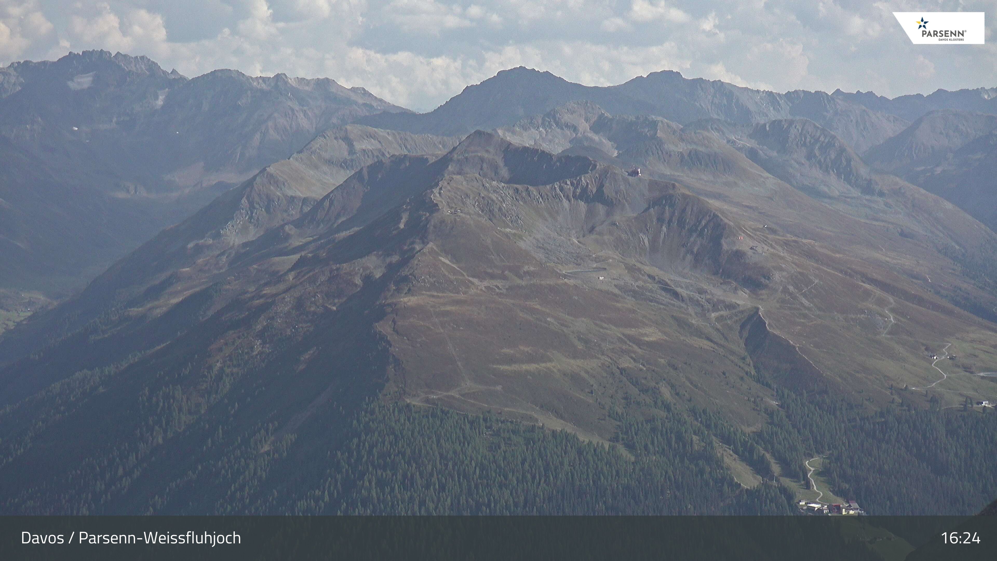 Davos: Dorf - Weissfluhjoch, Blick Jakobshorn