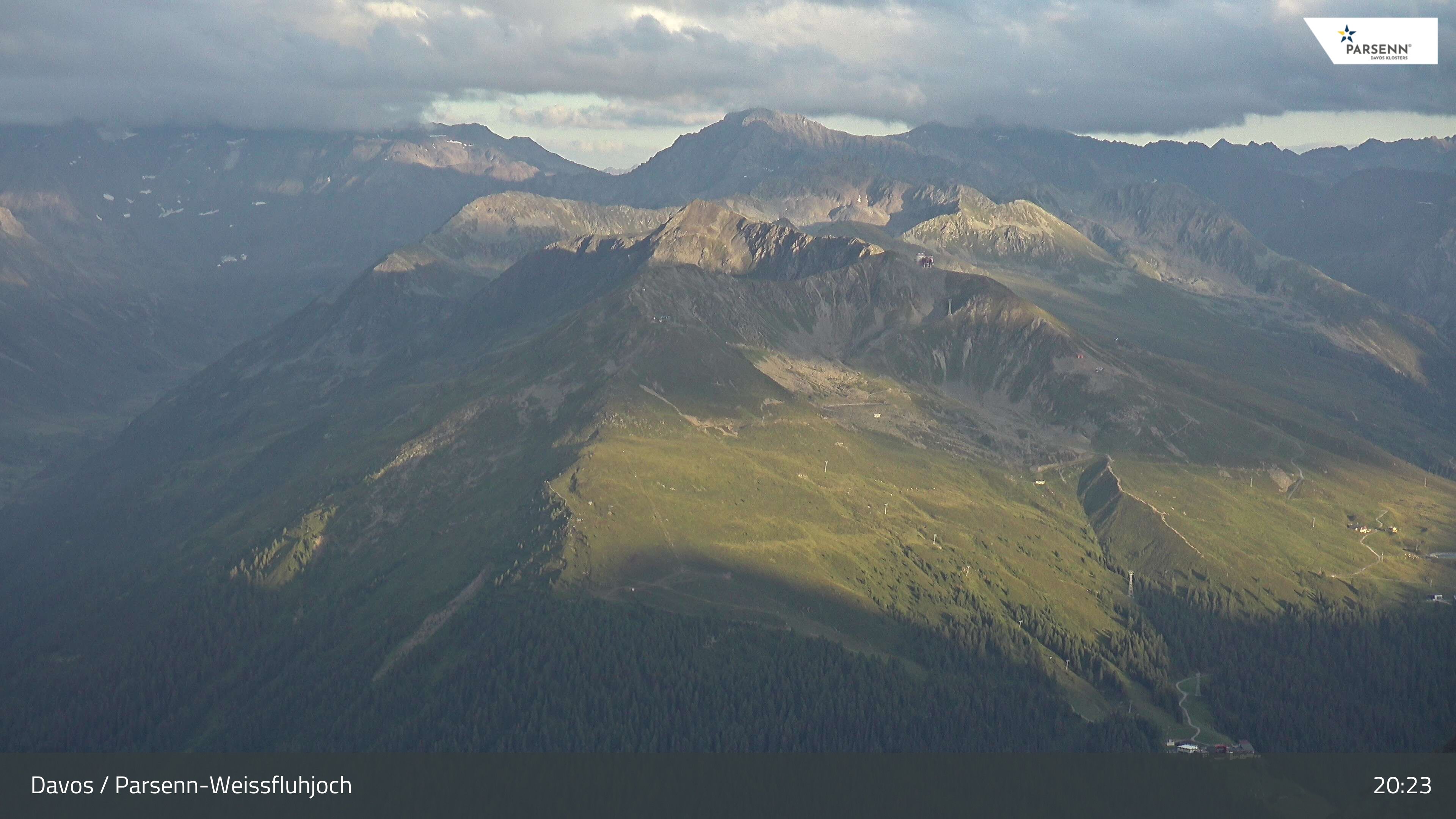 Davos: Dorf - Weissfluhjoch, Blick Jakobshorn