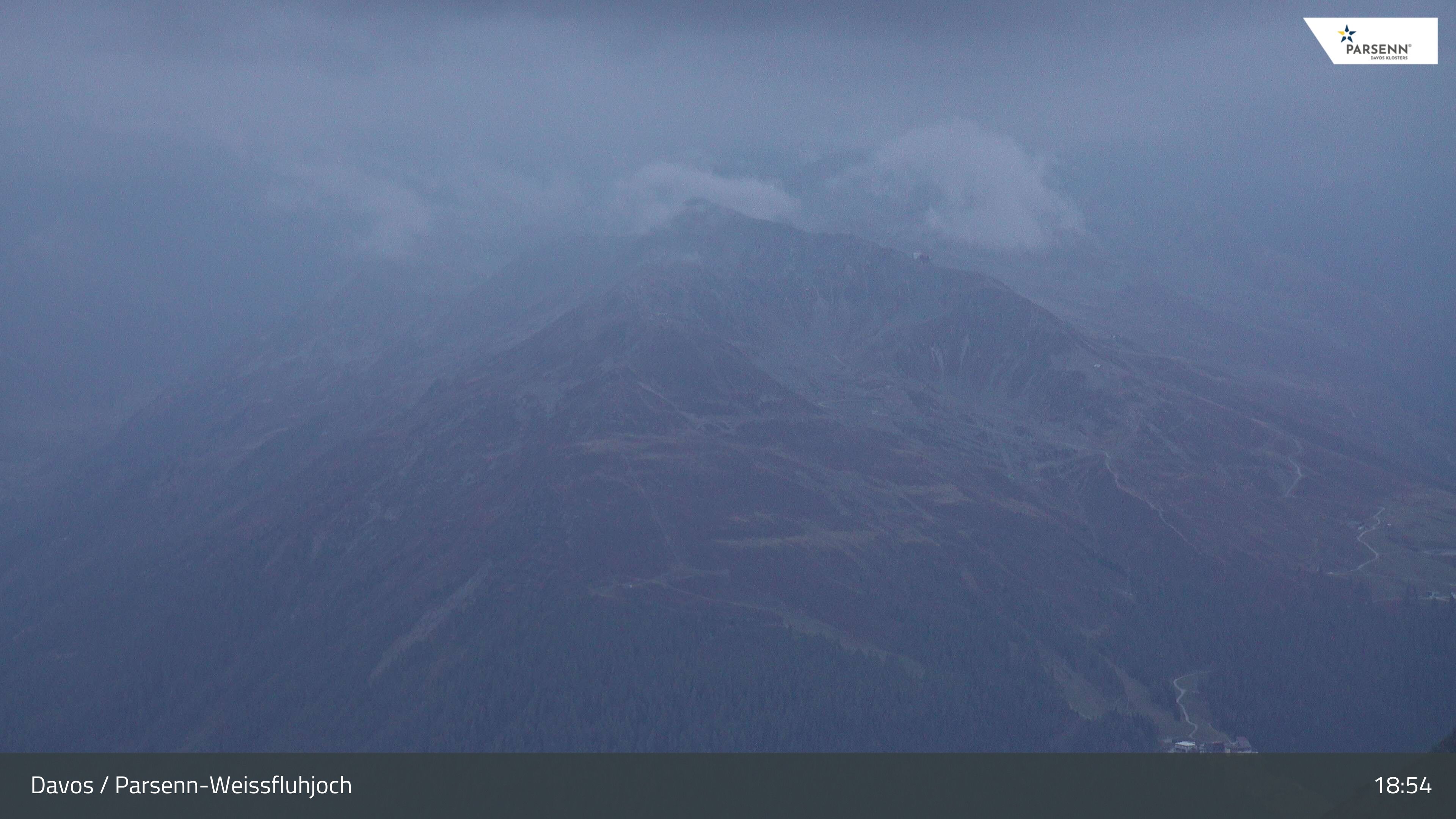 Davos: Dorf - Weissfluhjoch, Blick Jakobshorn