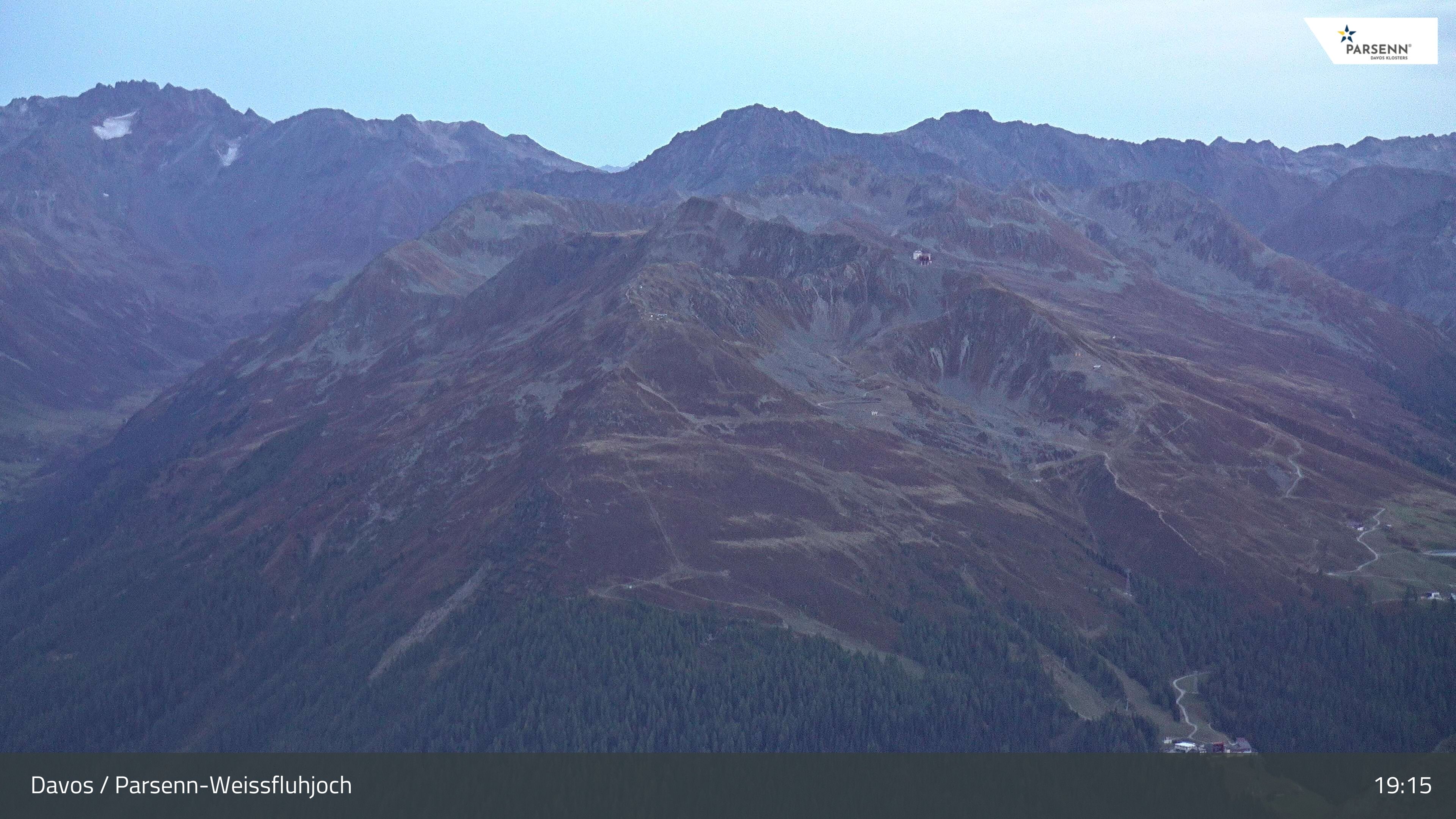 Davos: Dorf - Weissfluhjoch, Blick Jakobshorn