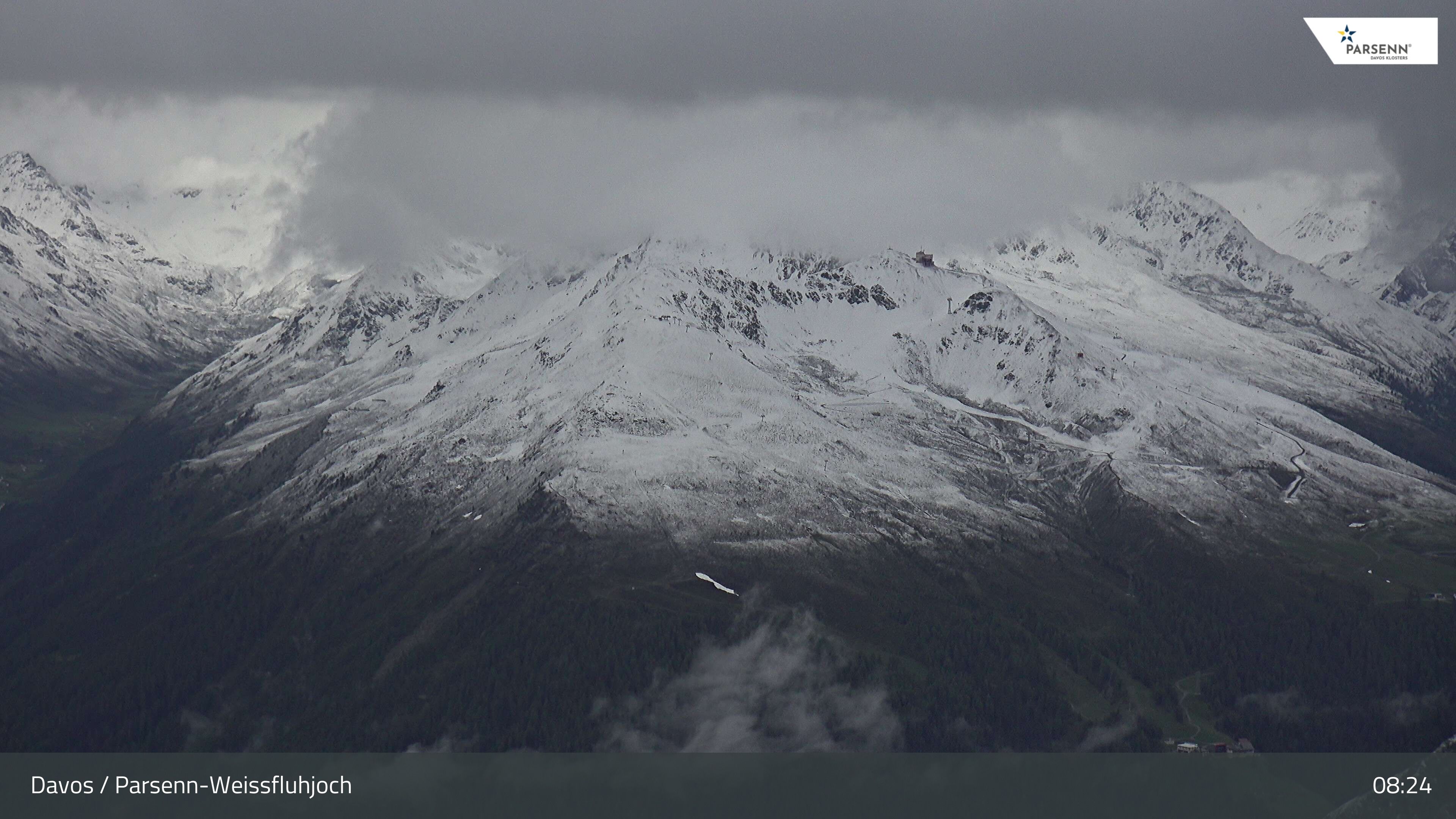 Davos: Dorf - Weissfluhjoch, Blick Jakobshorn