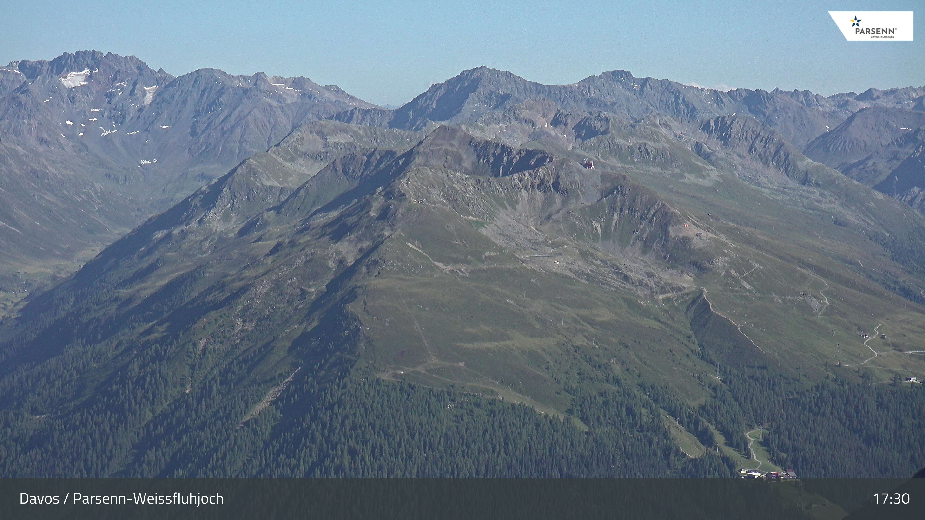 Davos: Dorf - Weissfluhjoch, Blick Jakobshorn