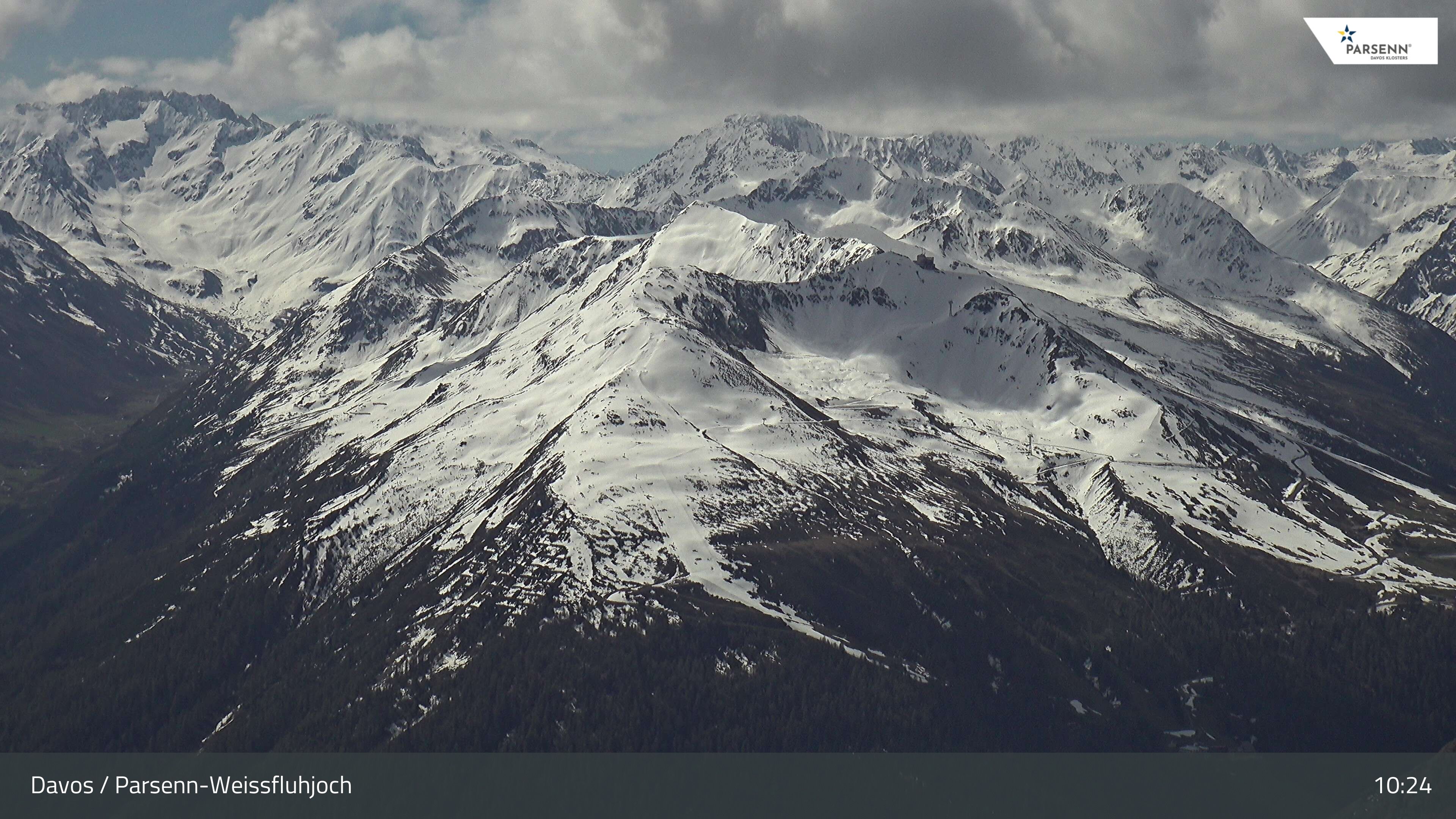 Davos: Dorf - Weissfluhjoch, Blick Jakobshorn