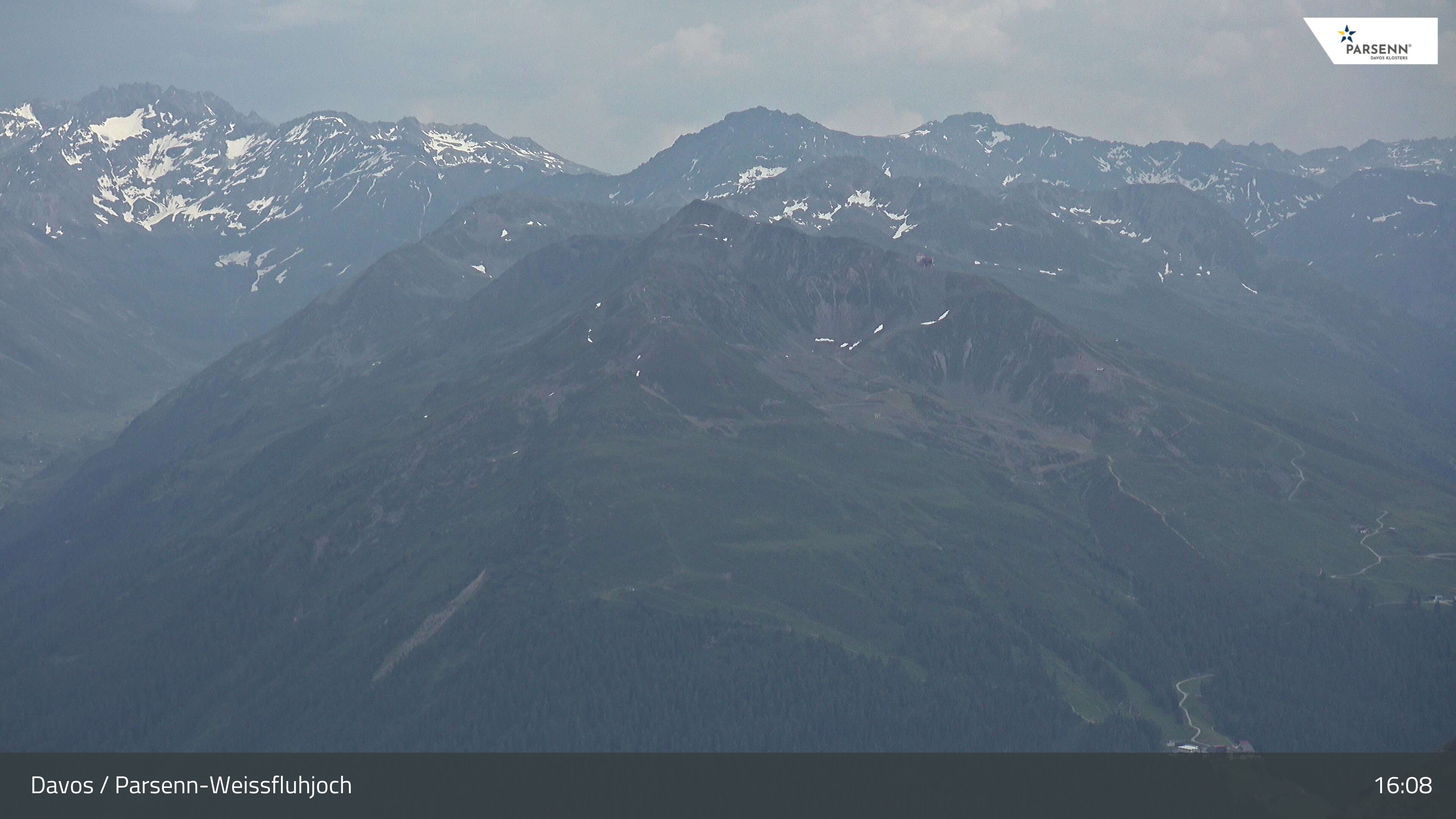Davos: Dorf - Weissfluhjoch, Blick Jakobshorn