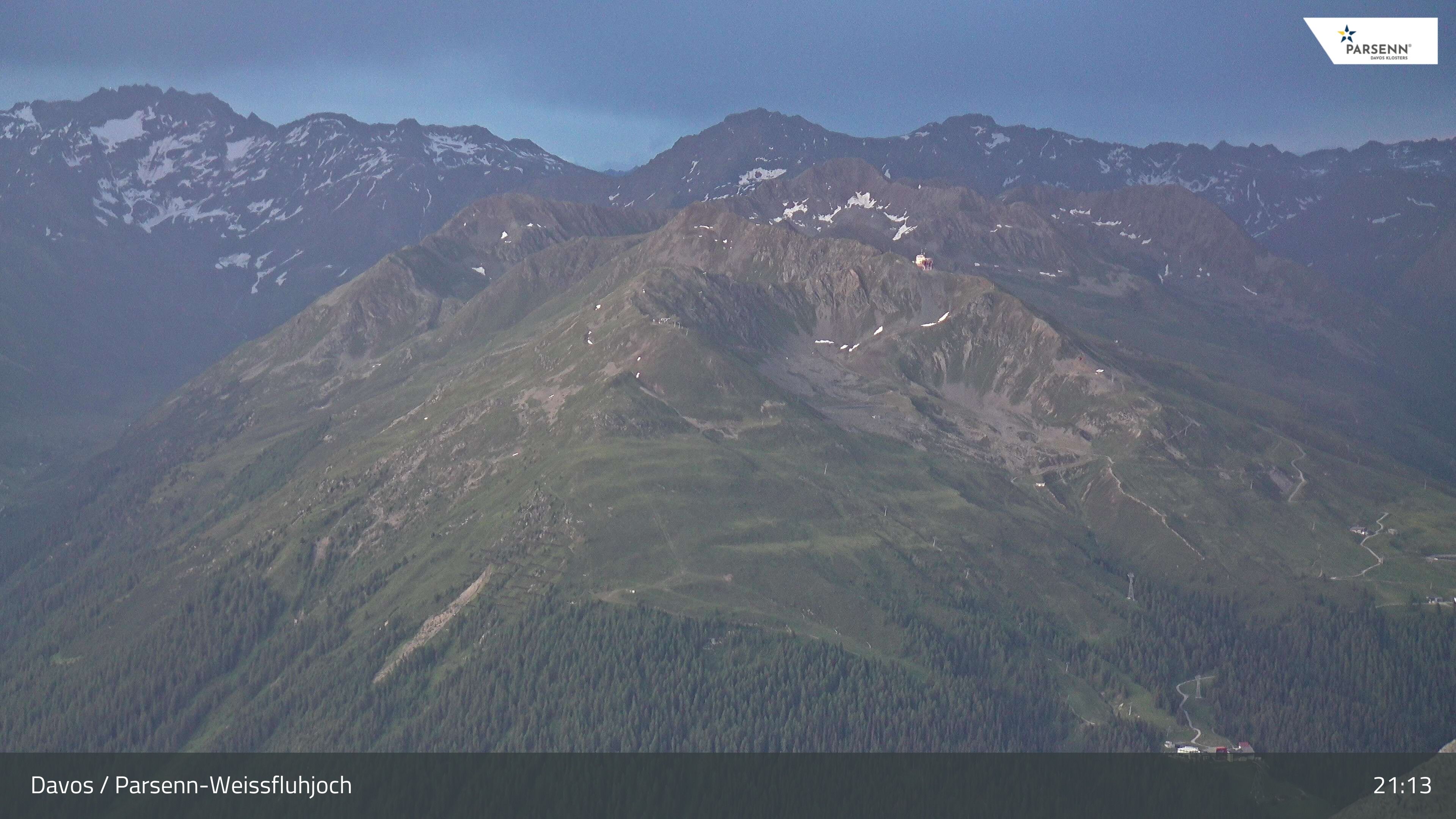 Davos: Dorf - Weissfluhjoch, Blick Jakobshorn