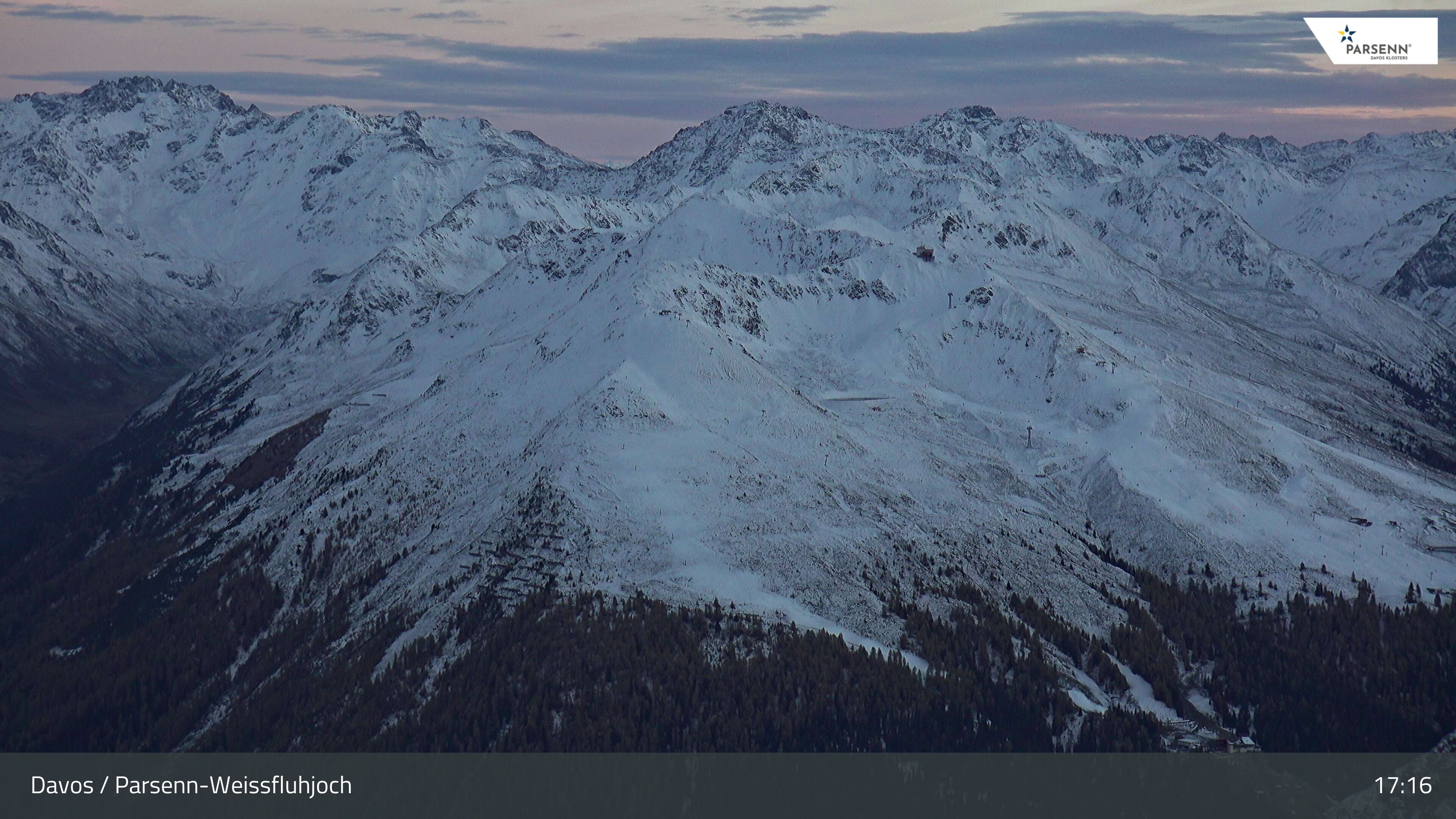 Davos: Dorf - Weissfluhjoch, Blick Jakobshorn