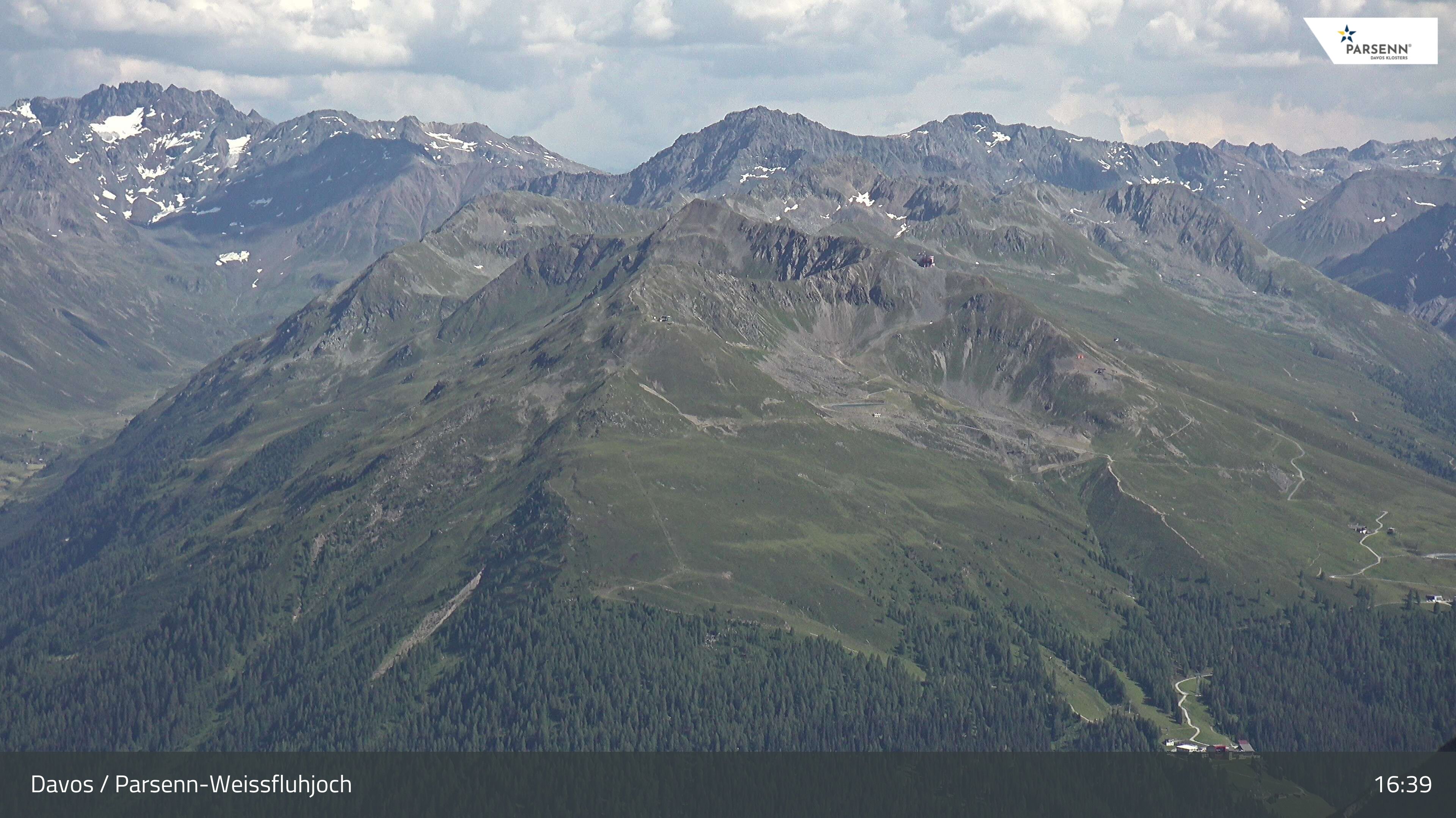 Davos: Dorf - Weissfluhjoch, Blick Jakobshorn